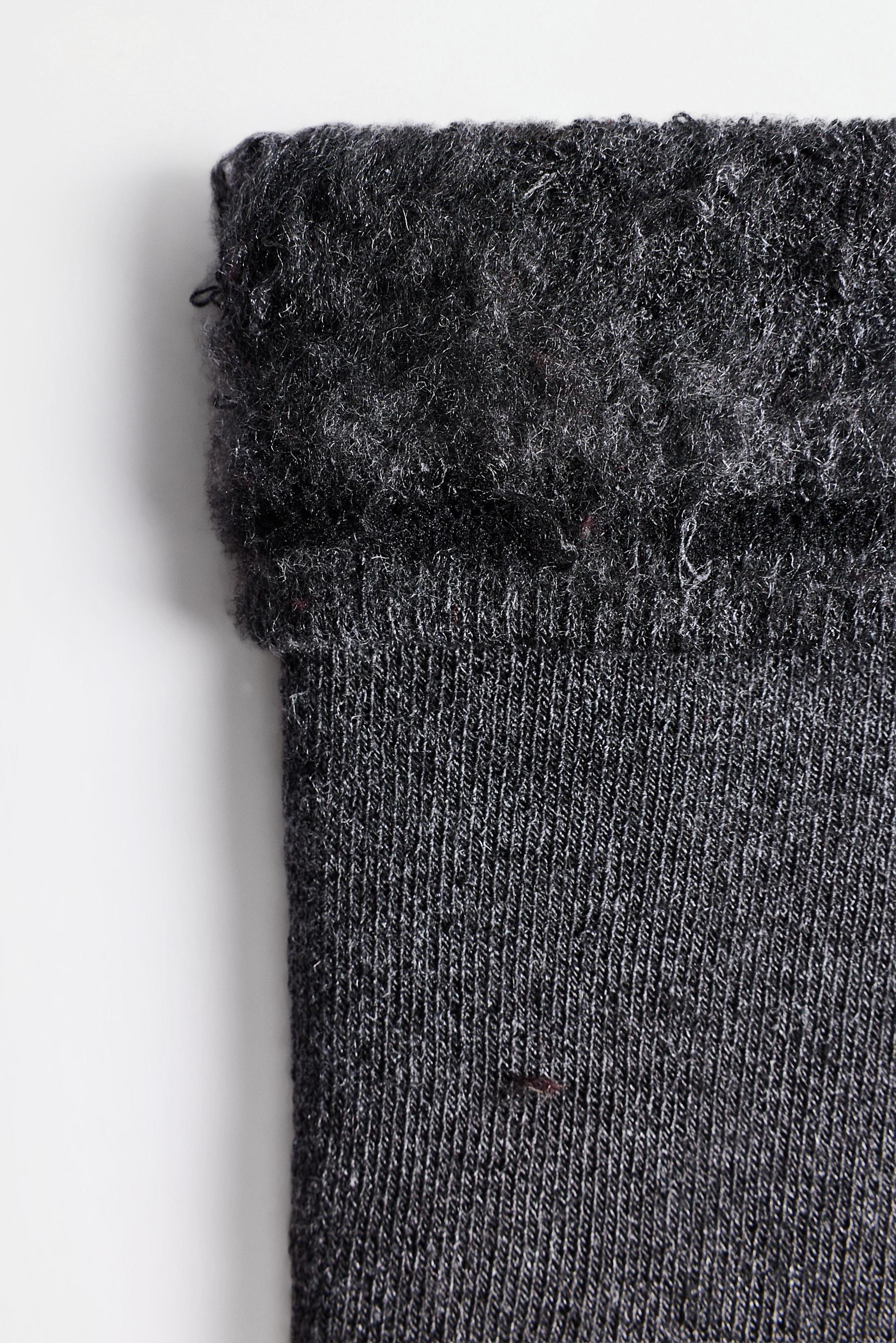 Terrycloth long socks (2-pack) — BLUE GREY