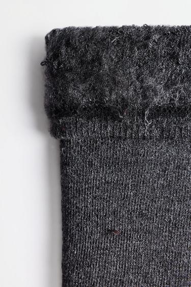 Terrycloth long socks (2-pack) — BLUE GREY 3
