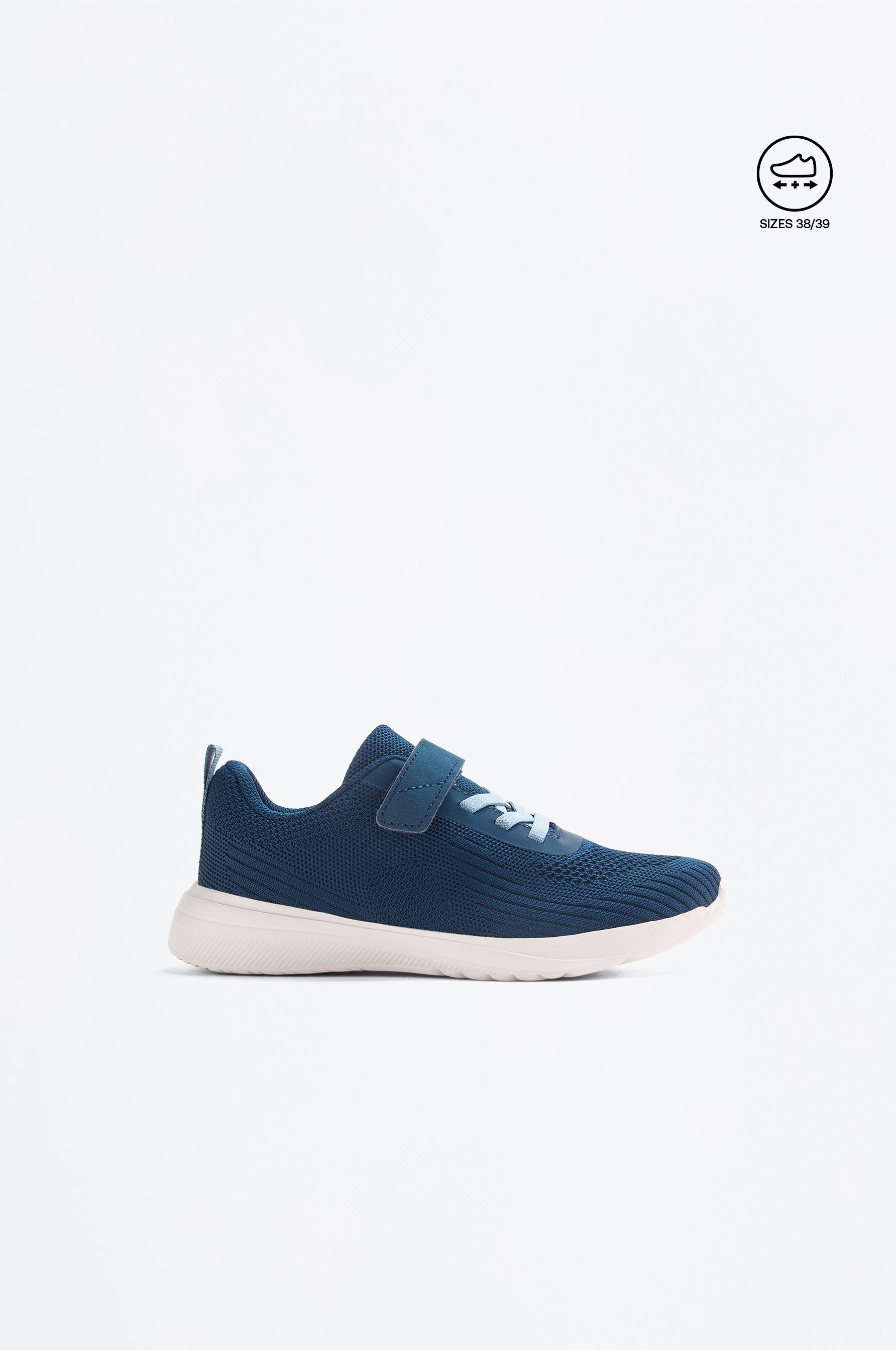 Woven sports shoes — NAVY BLUE