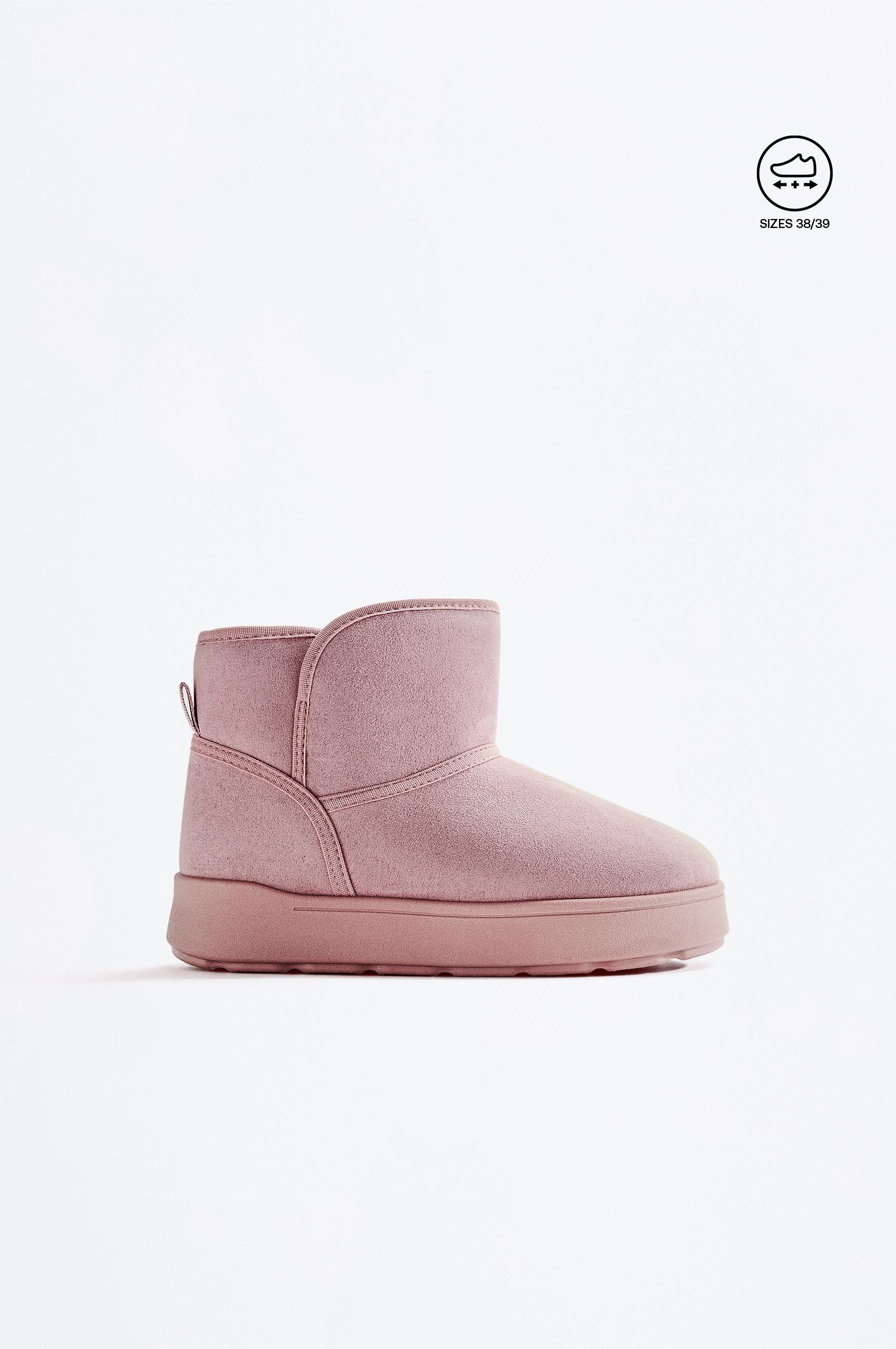 Lined ankle boot — DARK PINK