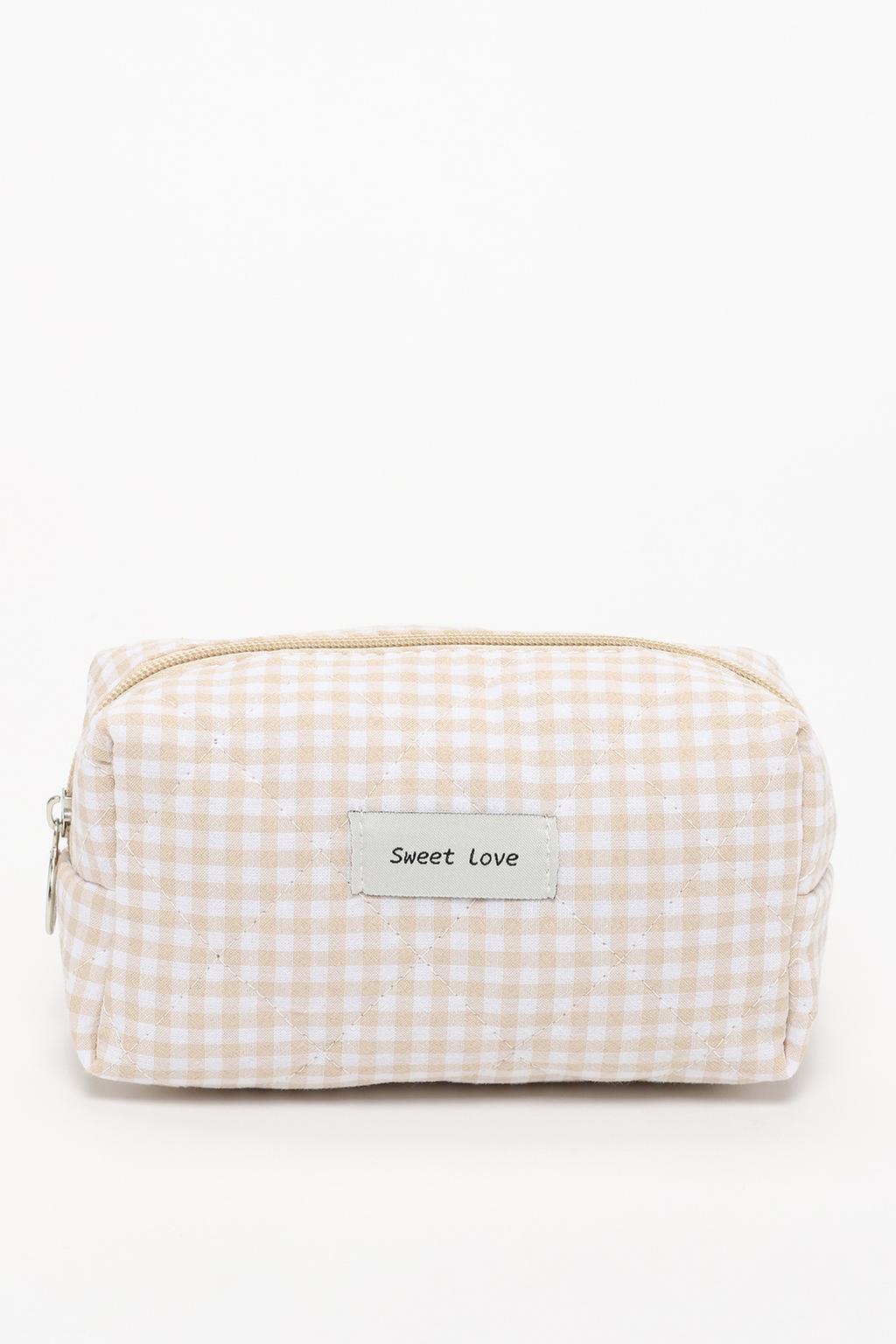 Small printed toiletry bag