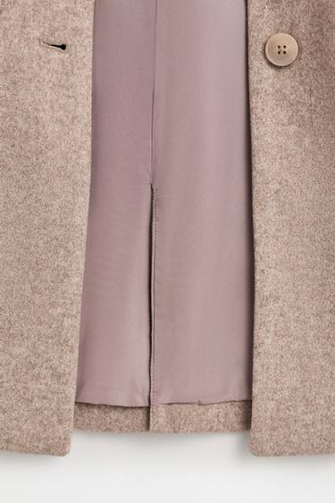 Synthetic wool coat — BEIGE 4