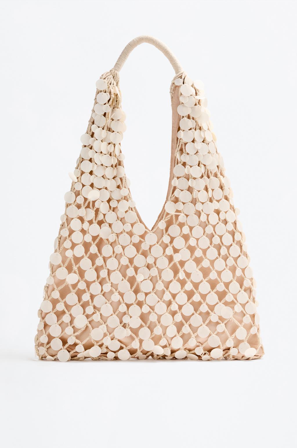 Beaded shoulder bag