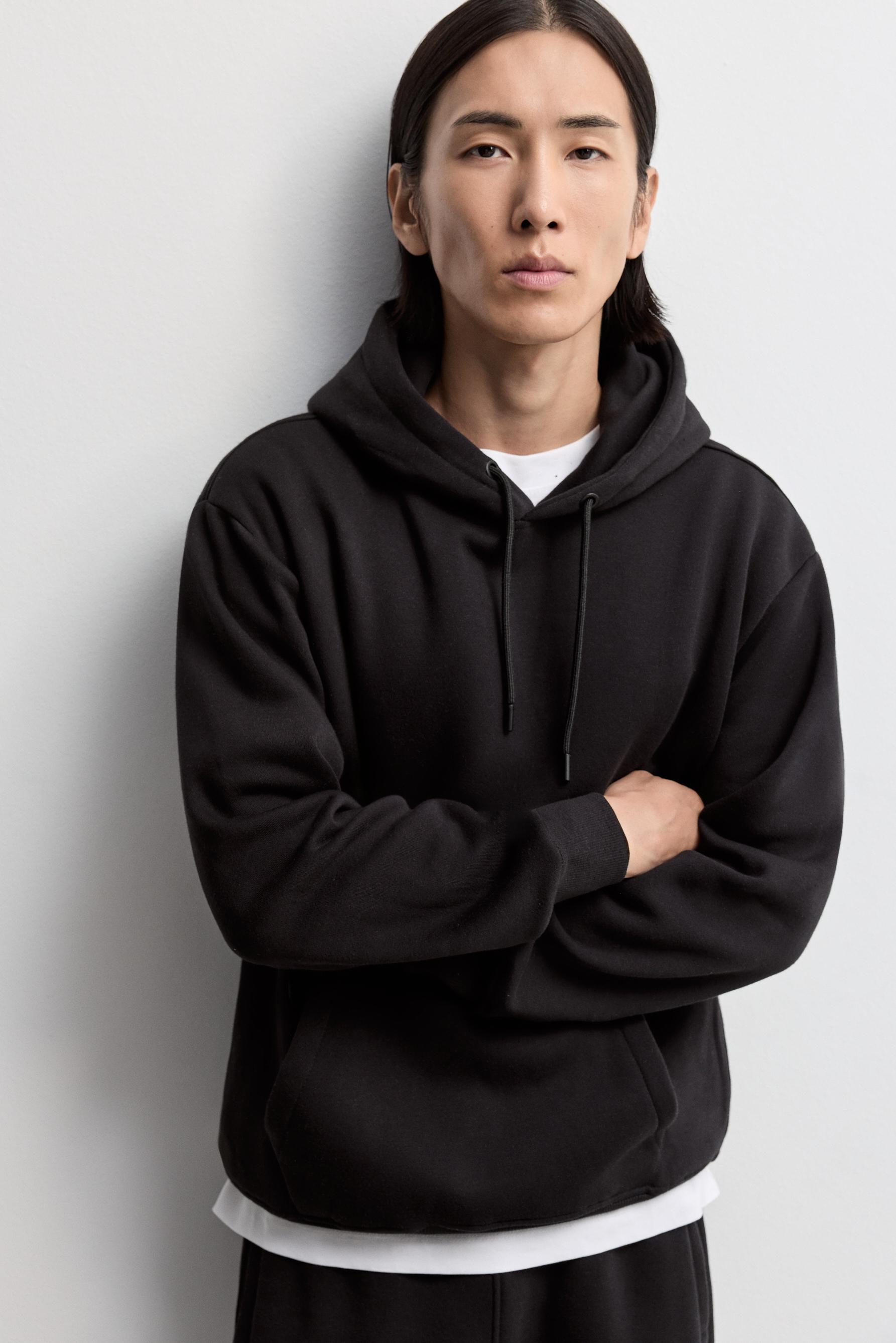 Basic hoodie — BLACK