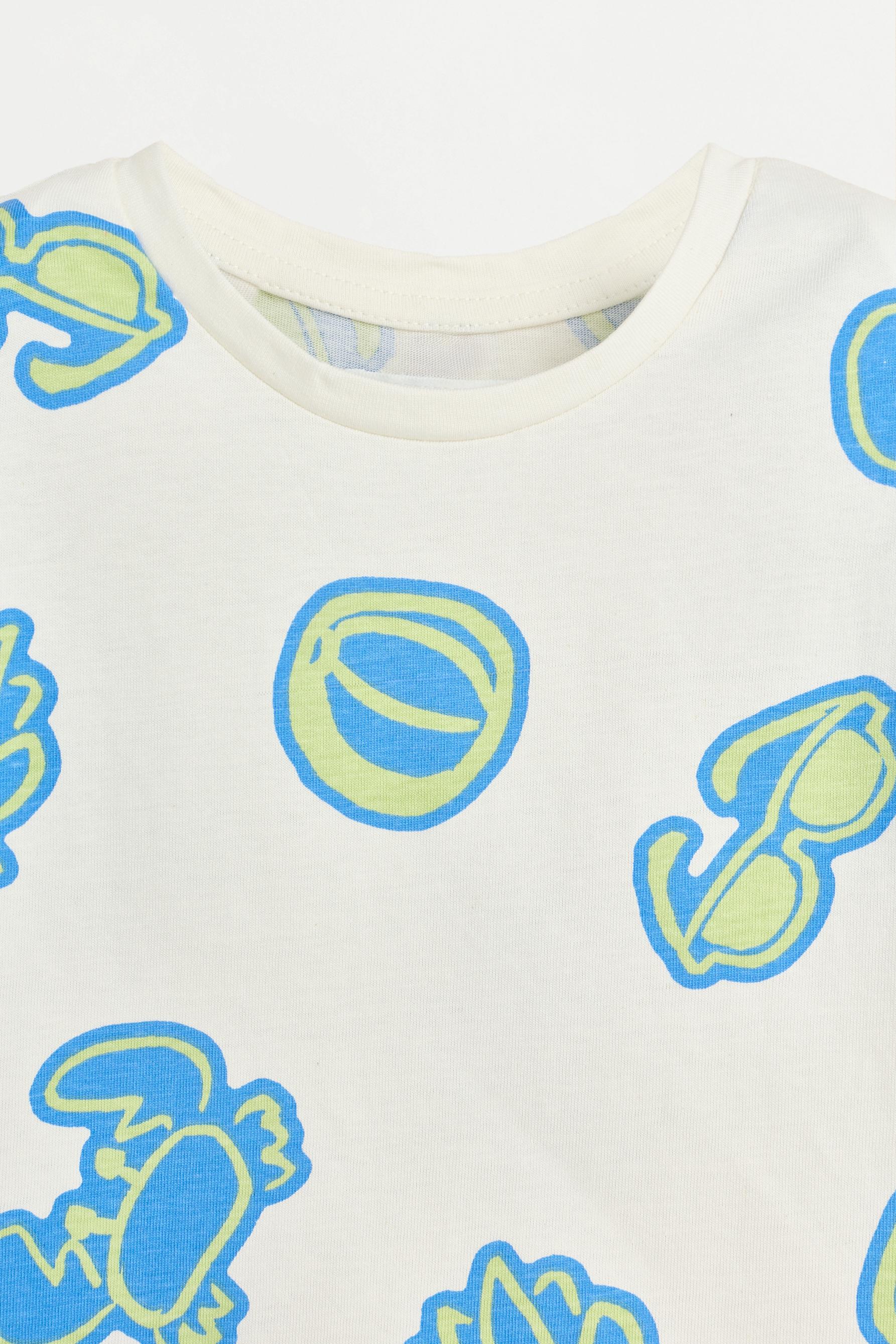 Short printed pyjamas — OFF WHITE