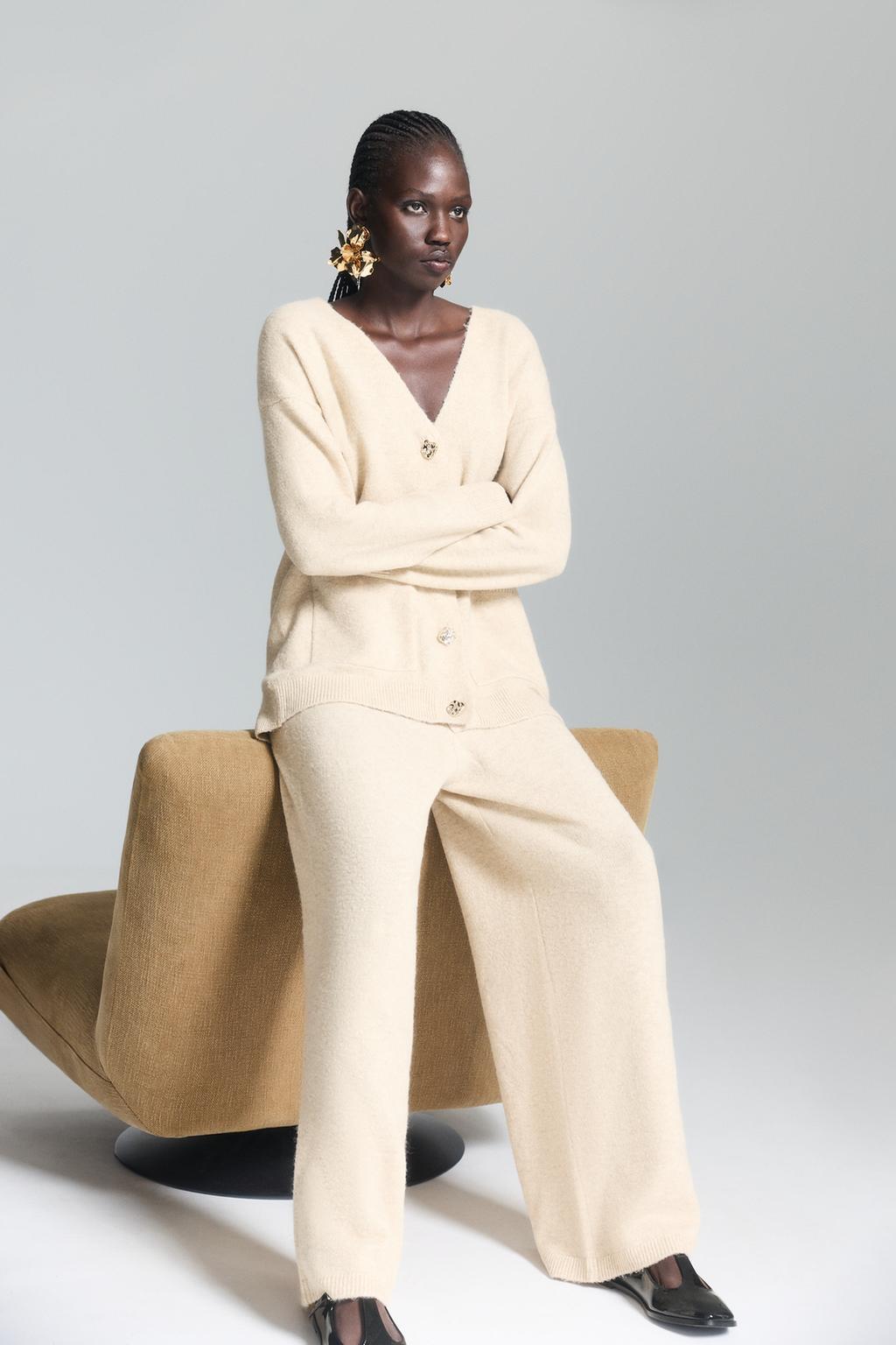 Pantalón punto hilatura metalizada