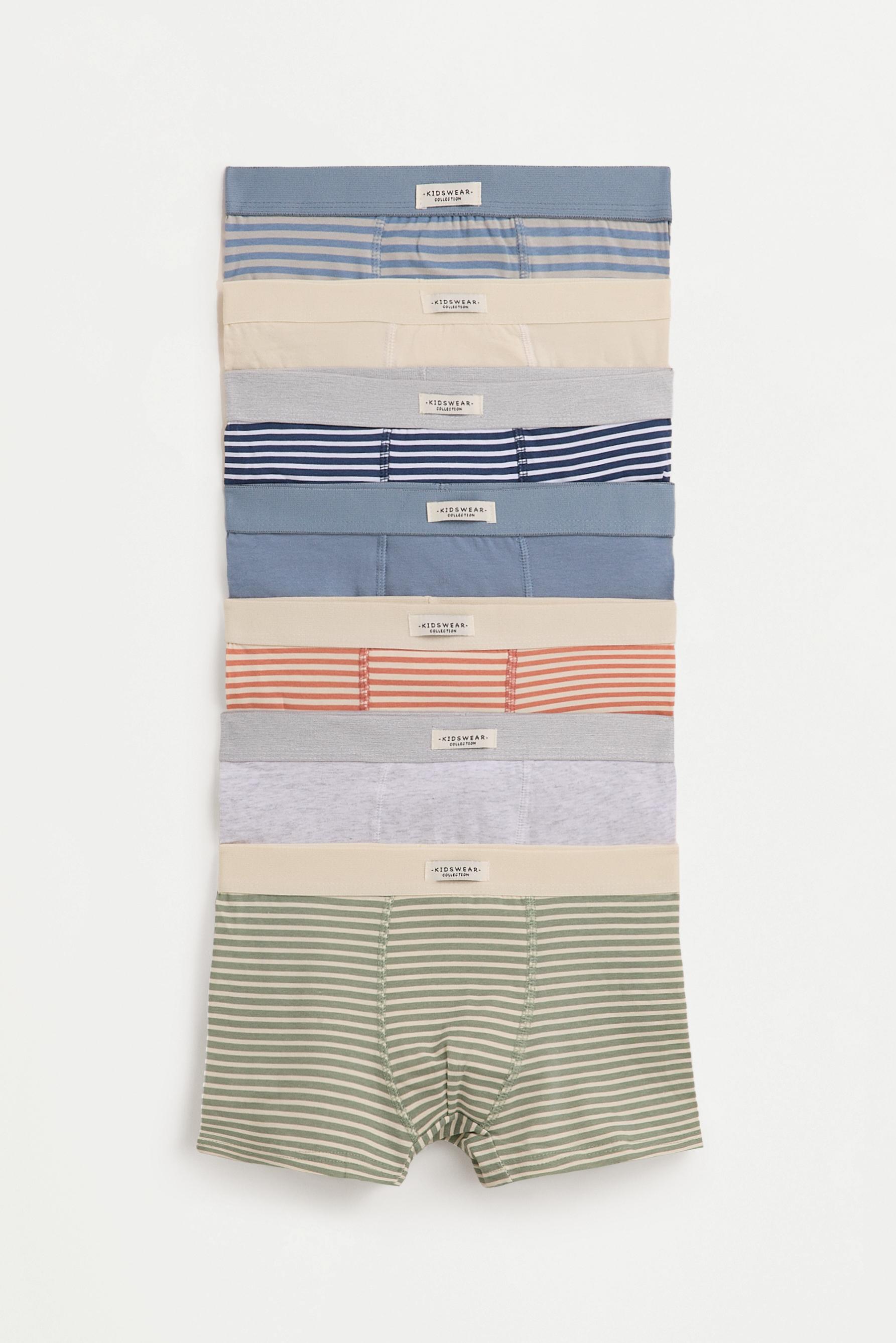 Contrast Boxer Briefs (7-Pack) — SALMON PINK