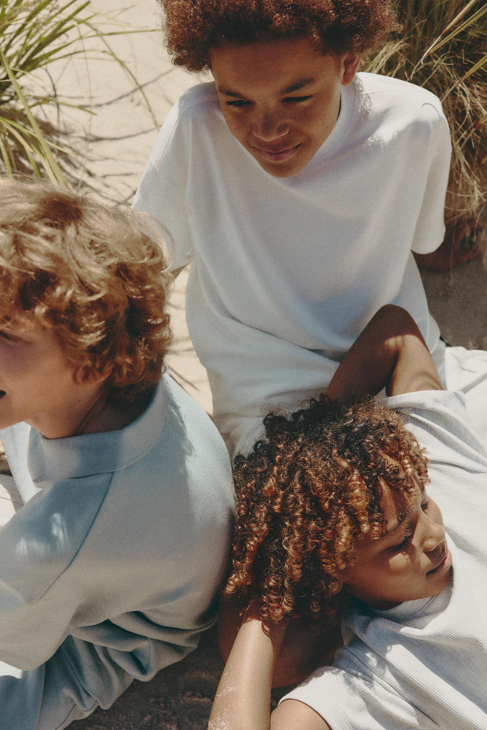 Piqué T-shirt and Bermuda shorts set — OFF WHITE