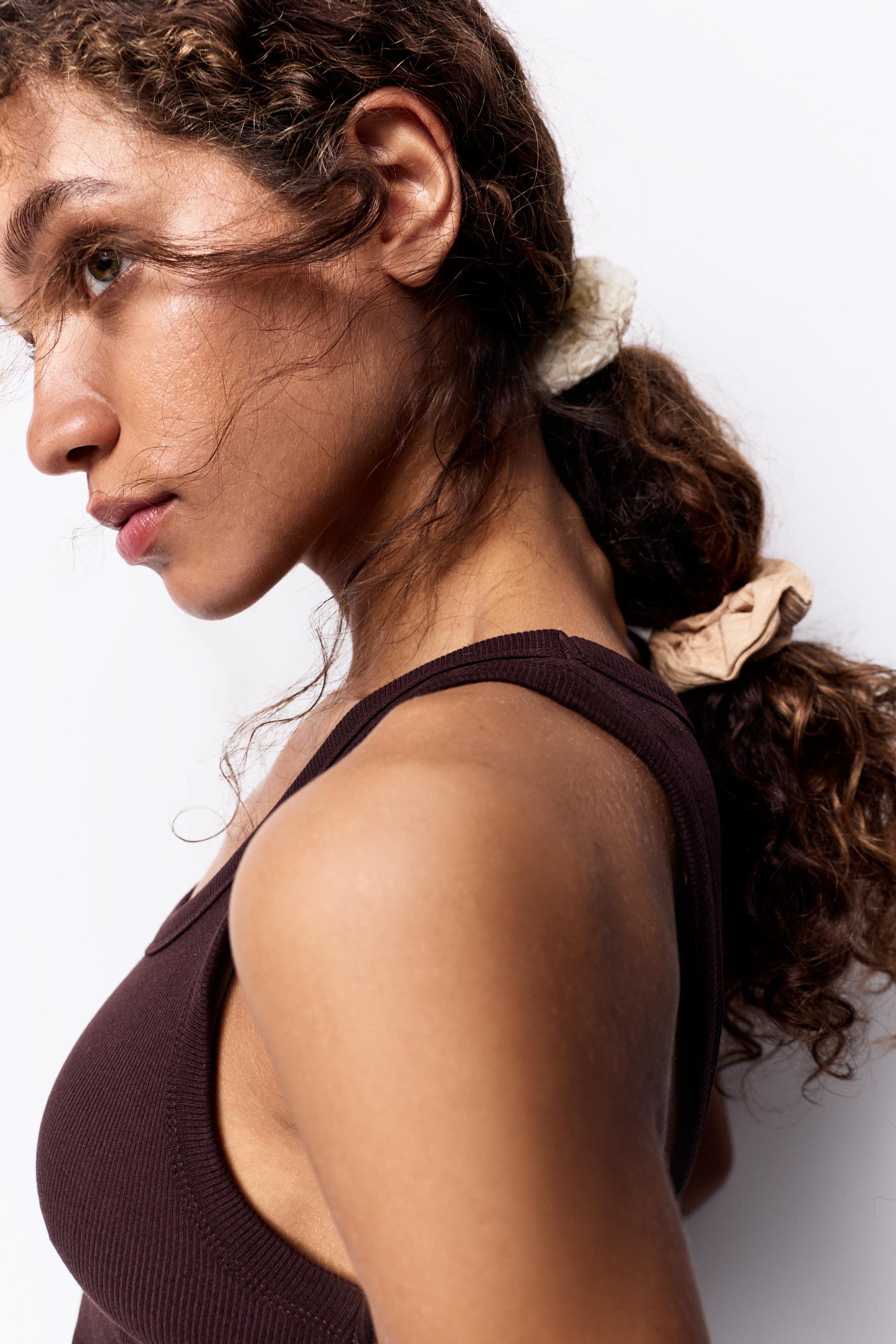 Medium Scrunchies (3-Pack) — BROWN