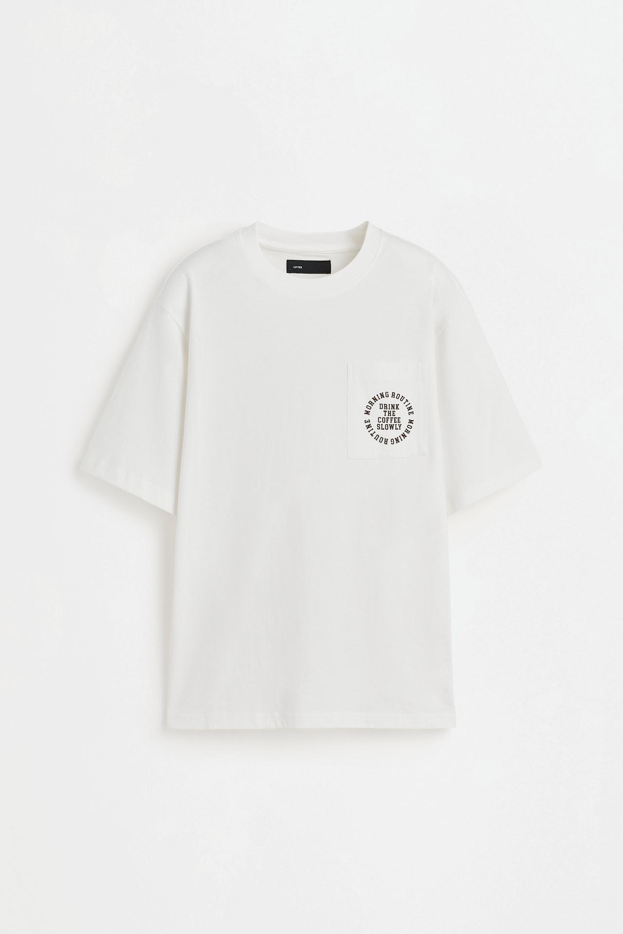 Short pyjamas with pocket — WHITE