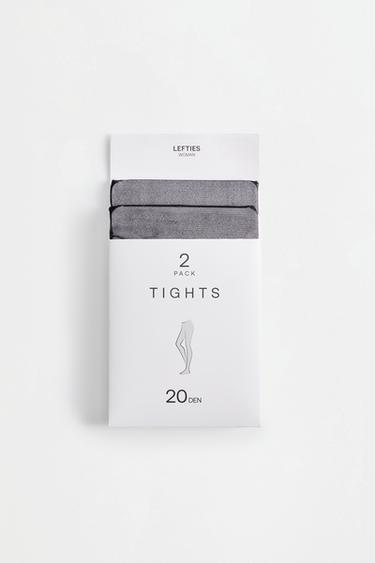 Basic 20 denier tights (2-pack) — BLACK 6