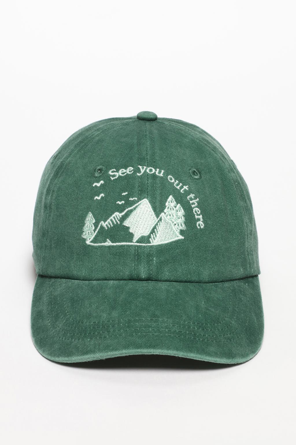 Gorra bordado montaña