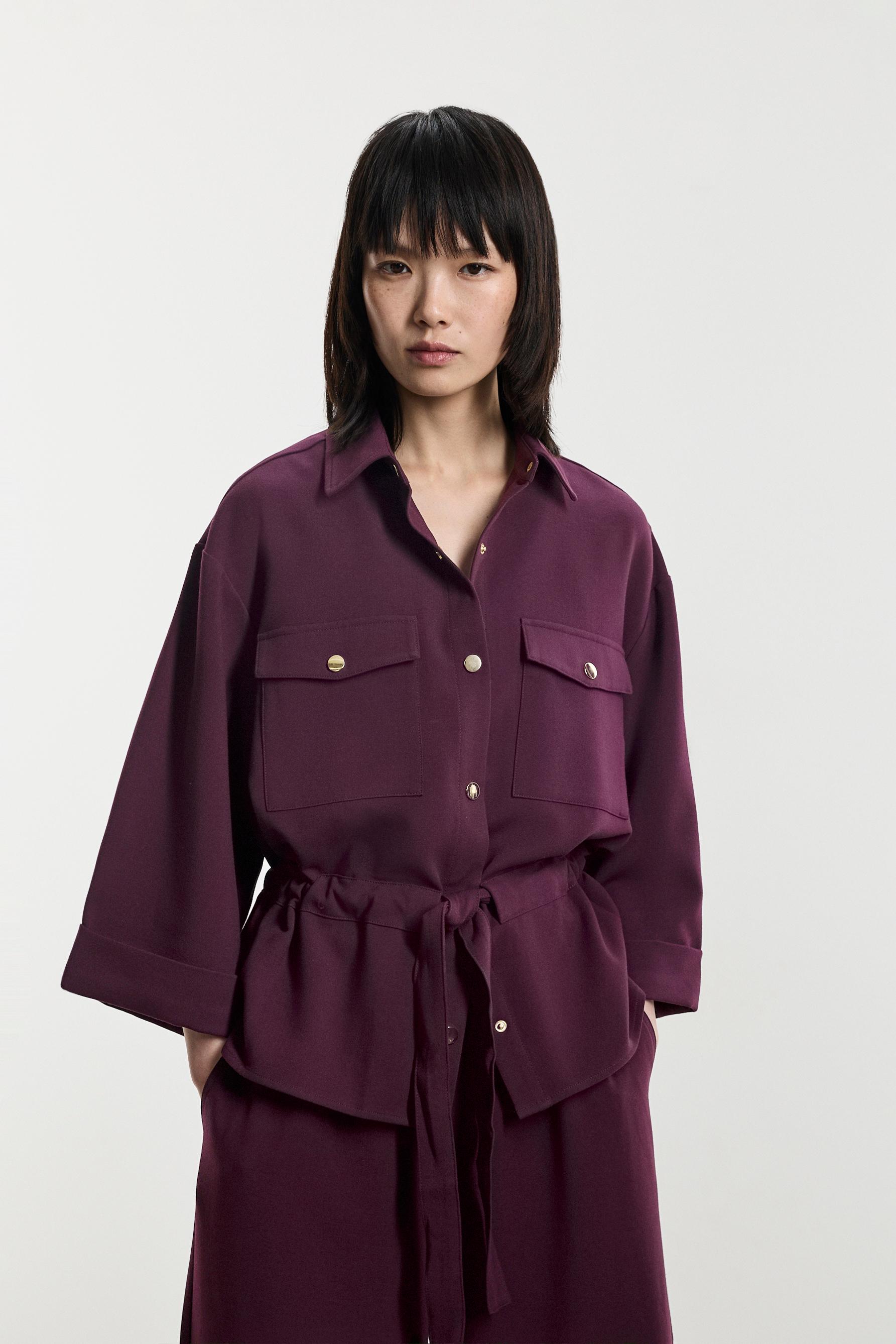 Safari overshirt — PLUM
