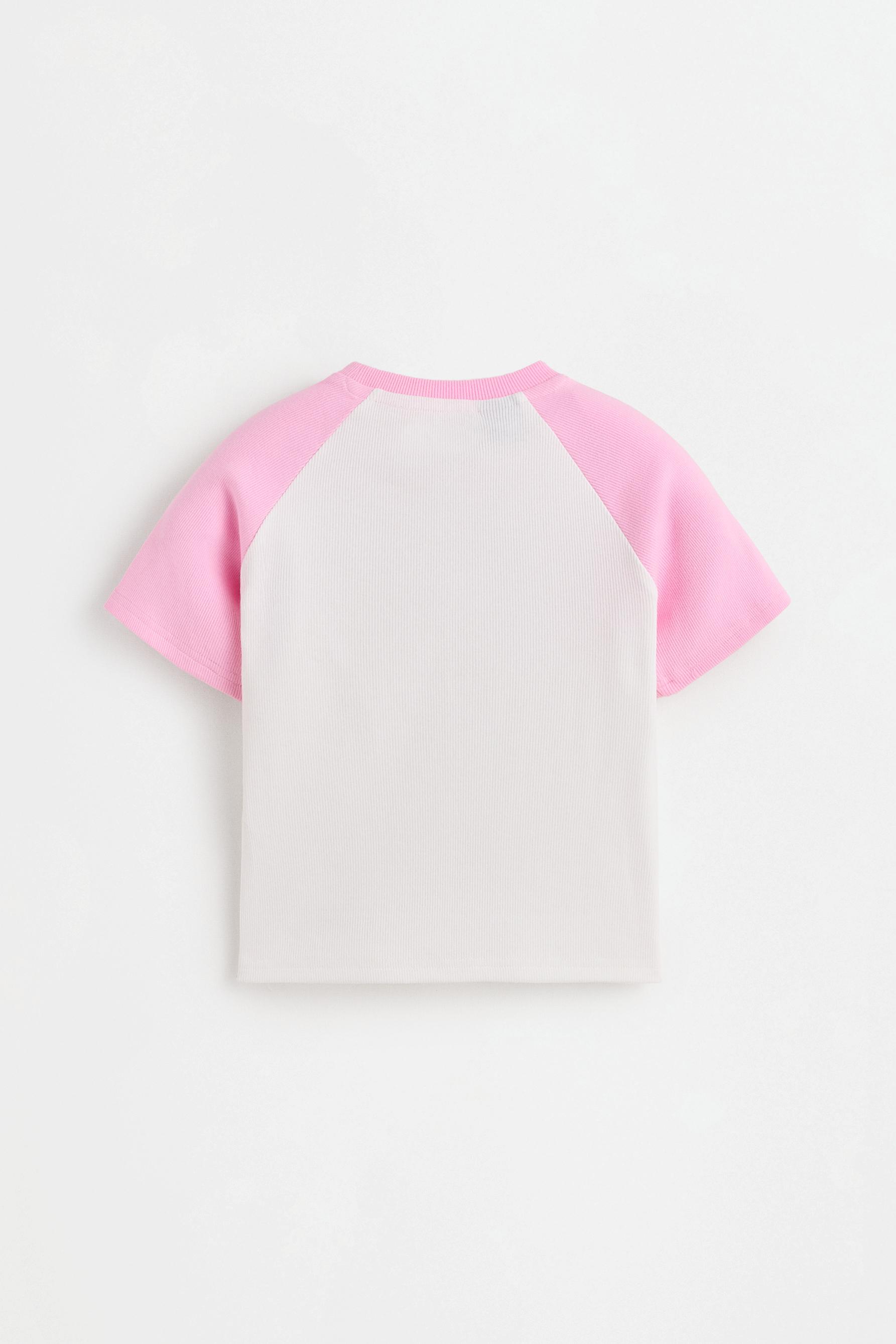Minnie Mouse ©Disney raglan sleeve T-shirt — OFF WHITE