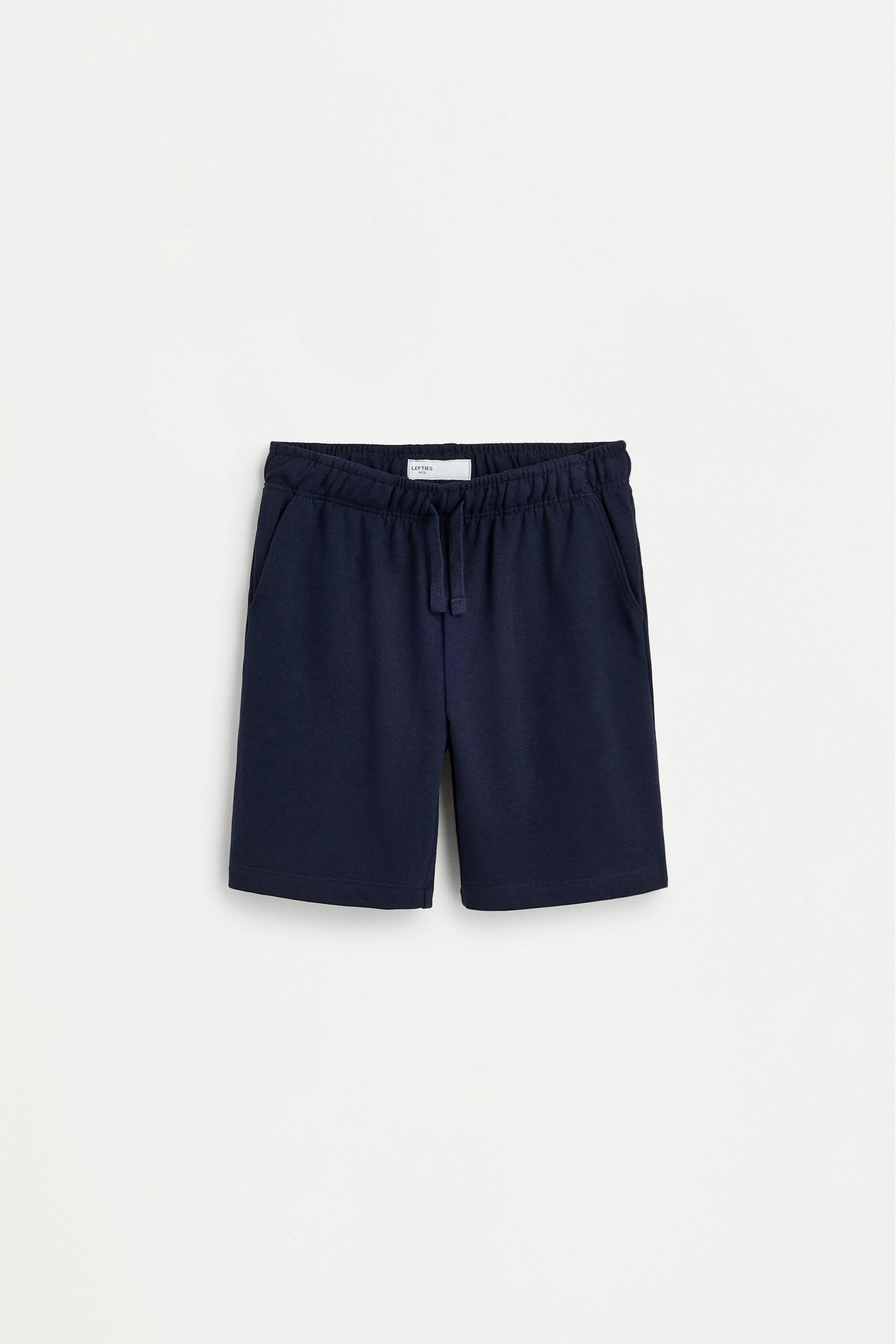 Jogger plush Bermuda shorts — NAVY