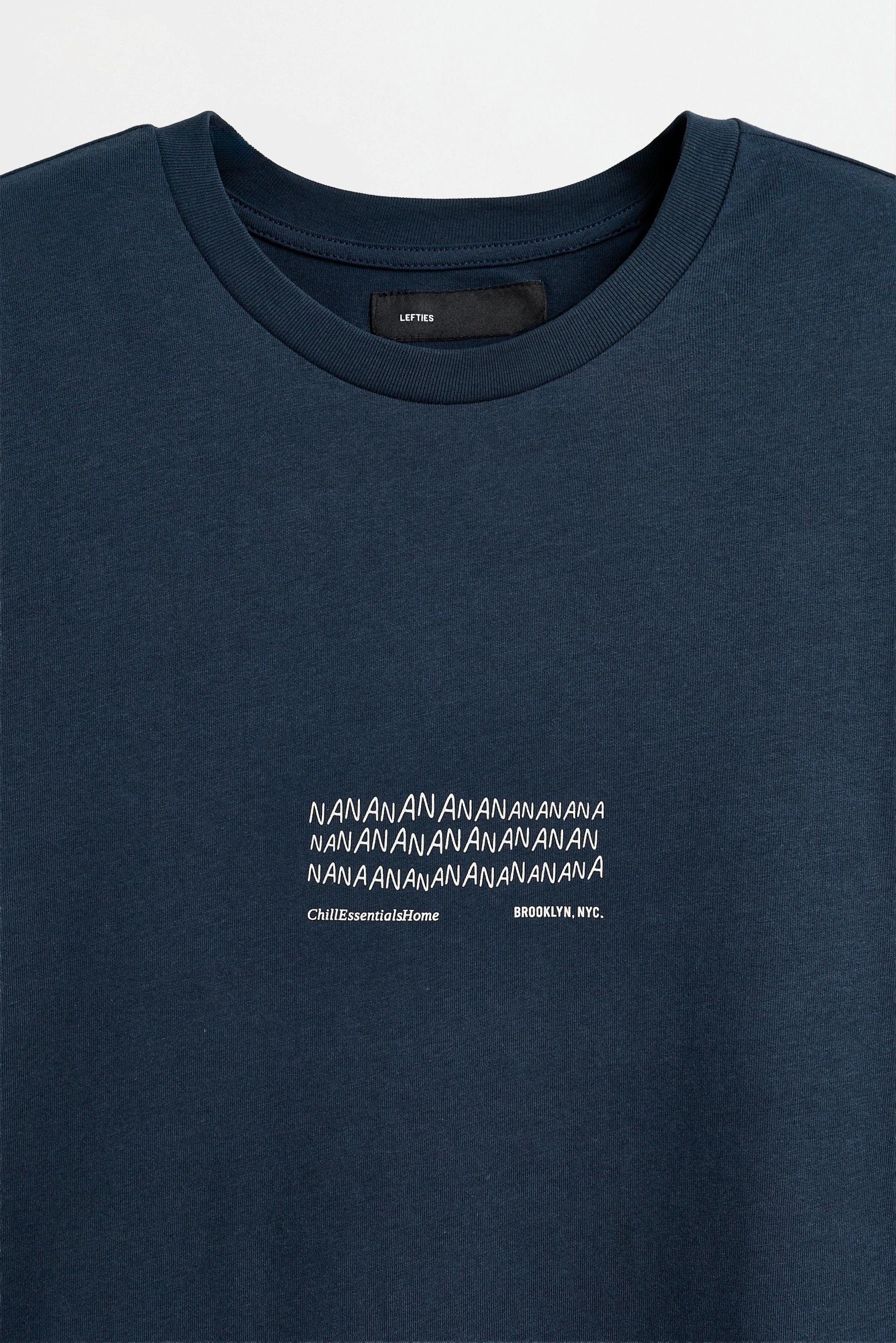 Short slogan pyjamas — OCEAN BLUE