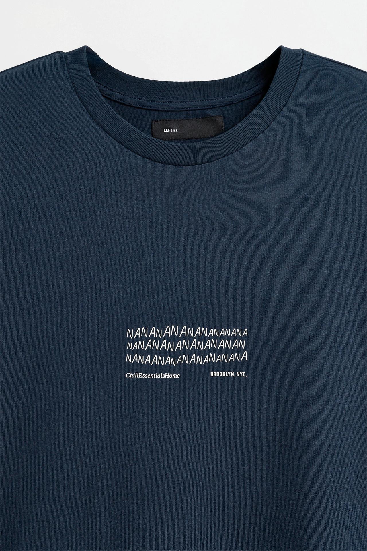 Short slogan pyjamas — OCEAN BLUE