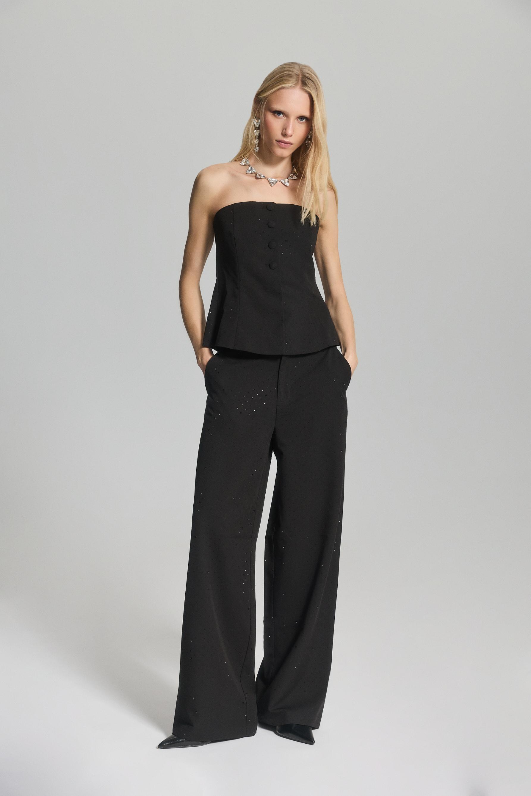 Pantalón vestir strass