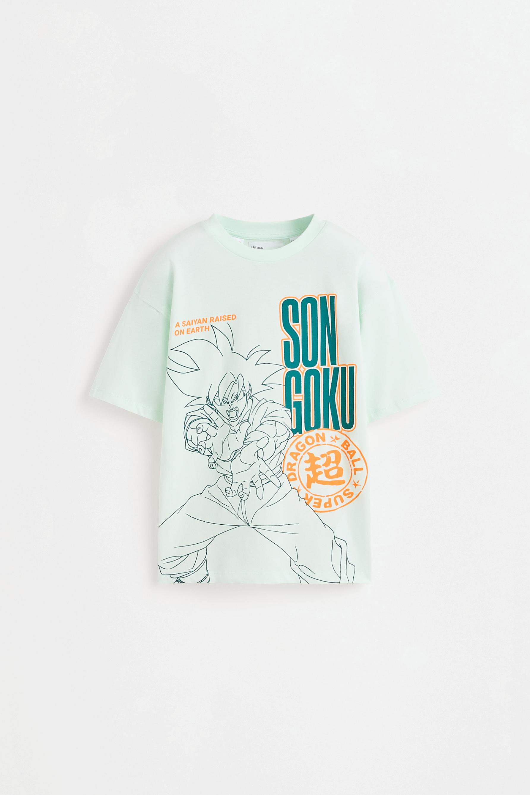 Son Goku Dragon Ball ©Bird Studio T-shirt and Bermuda shorts set — PALE TURQUOISE