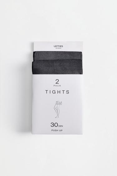 30 den basic tights (2-pack) — BLACK 6