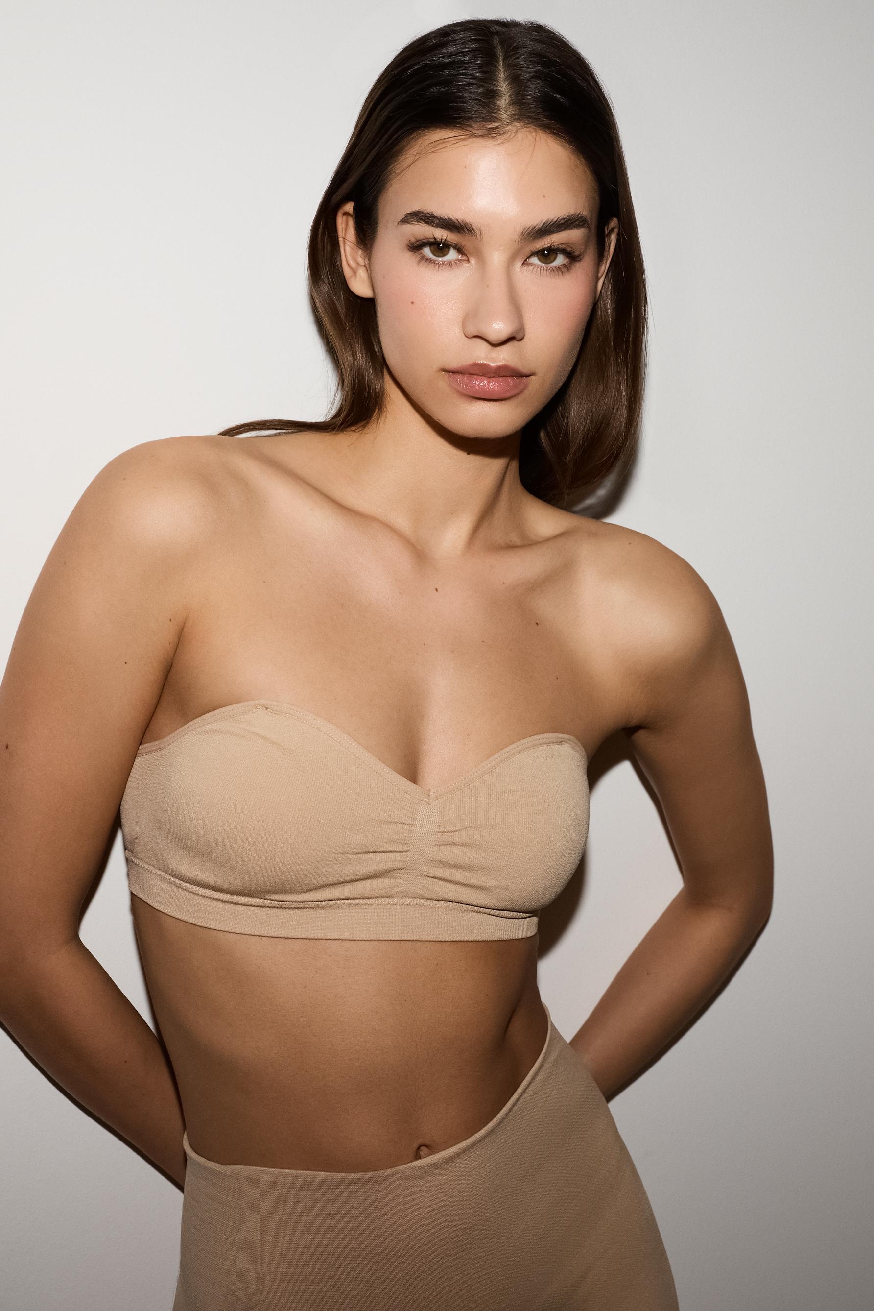 Seamless bandeau tops (2-Pack) — ECRU