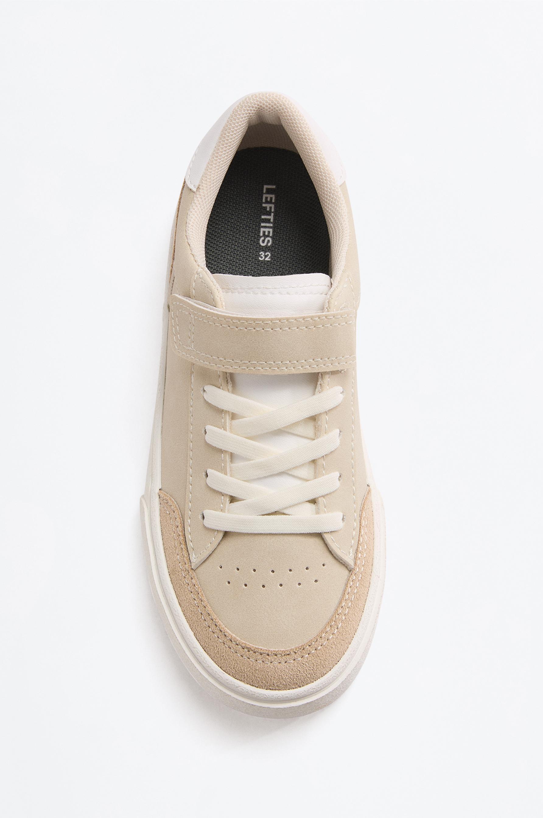 FLAG COMBINATION SNEAKER — BROWN