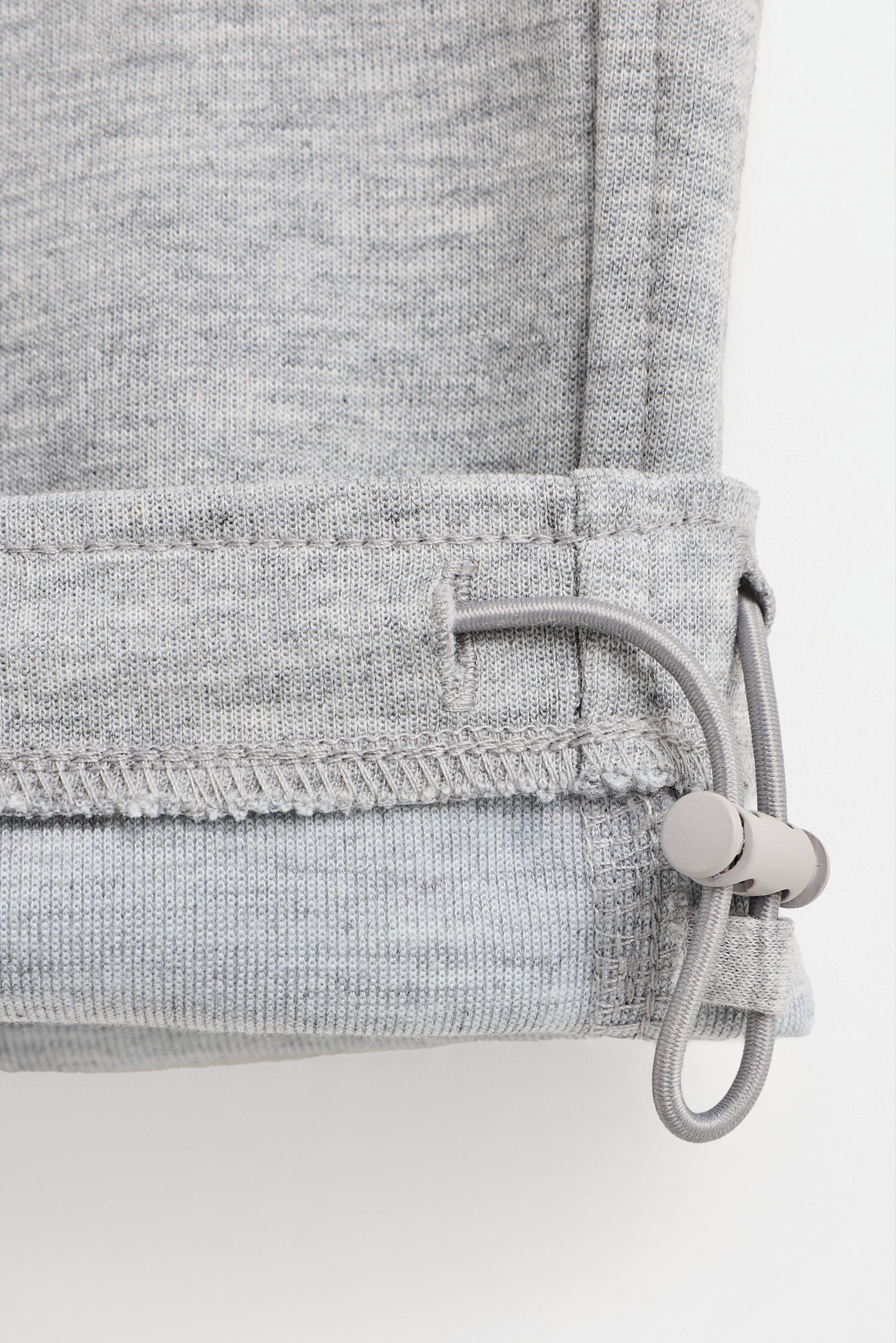 Interlock baggy joggers — GREY MARL