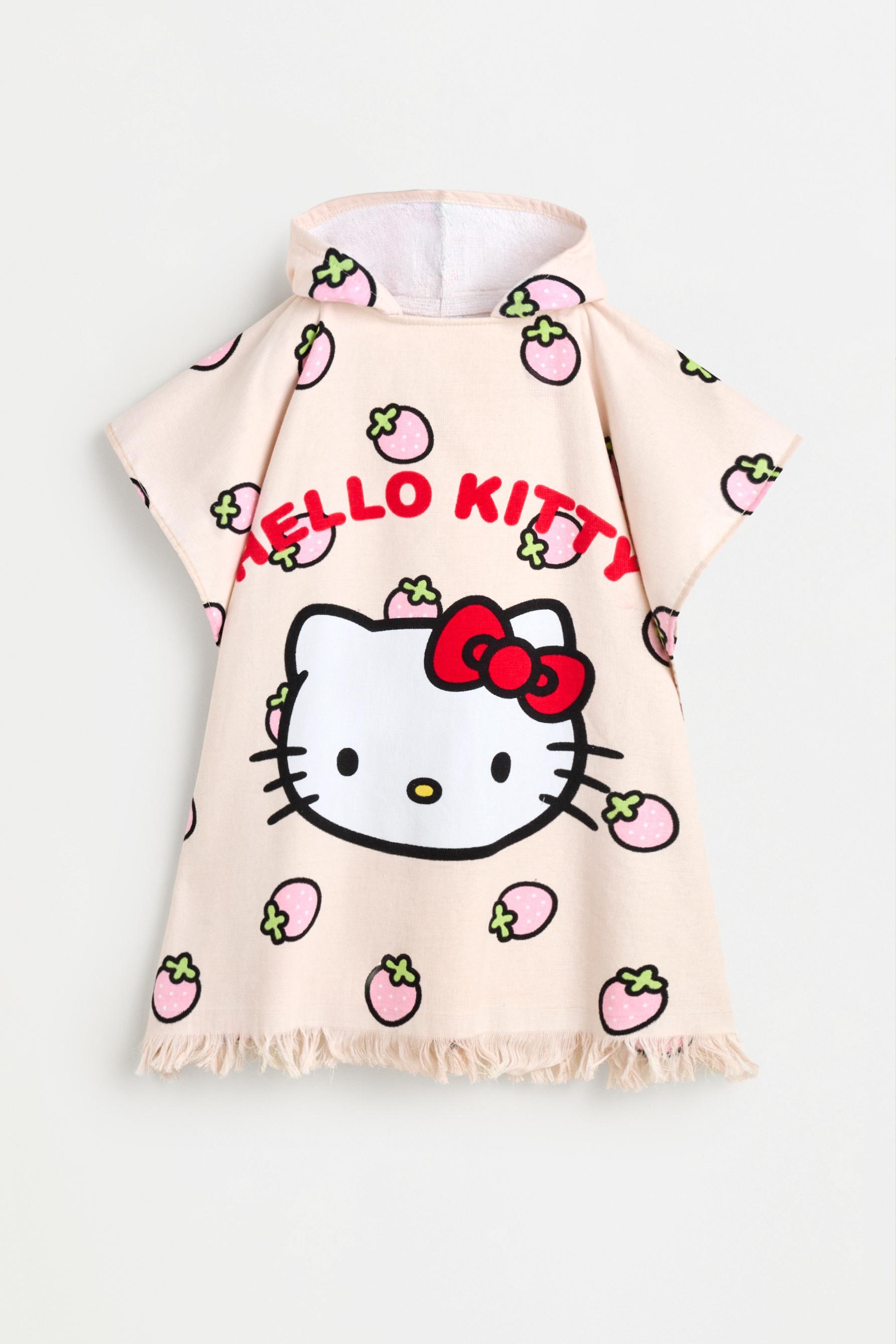 Hello Kitty ©SANRIO poncho towel — PASTEL PINK