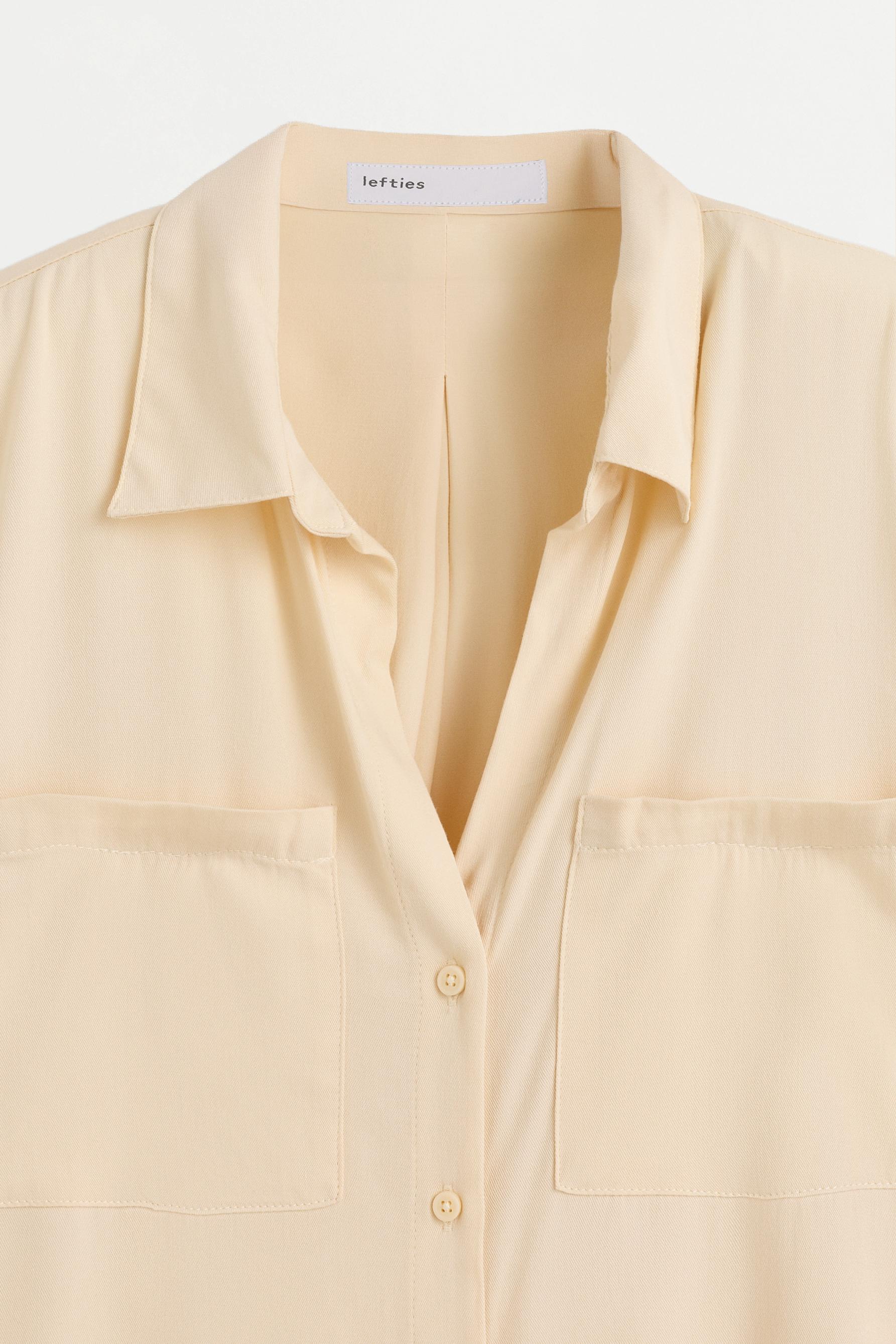 Basic henley shirt — VANILLA
