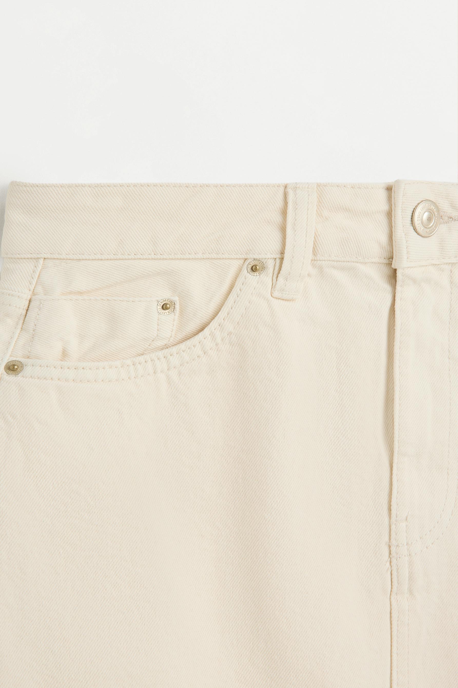 Basic denim skirt — TAN
