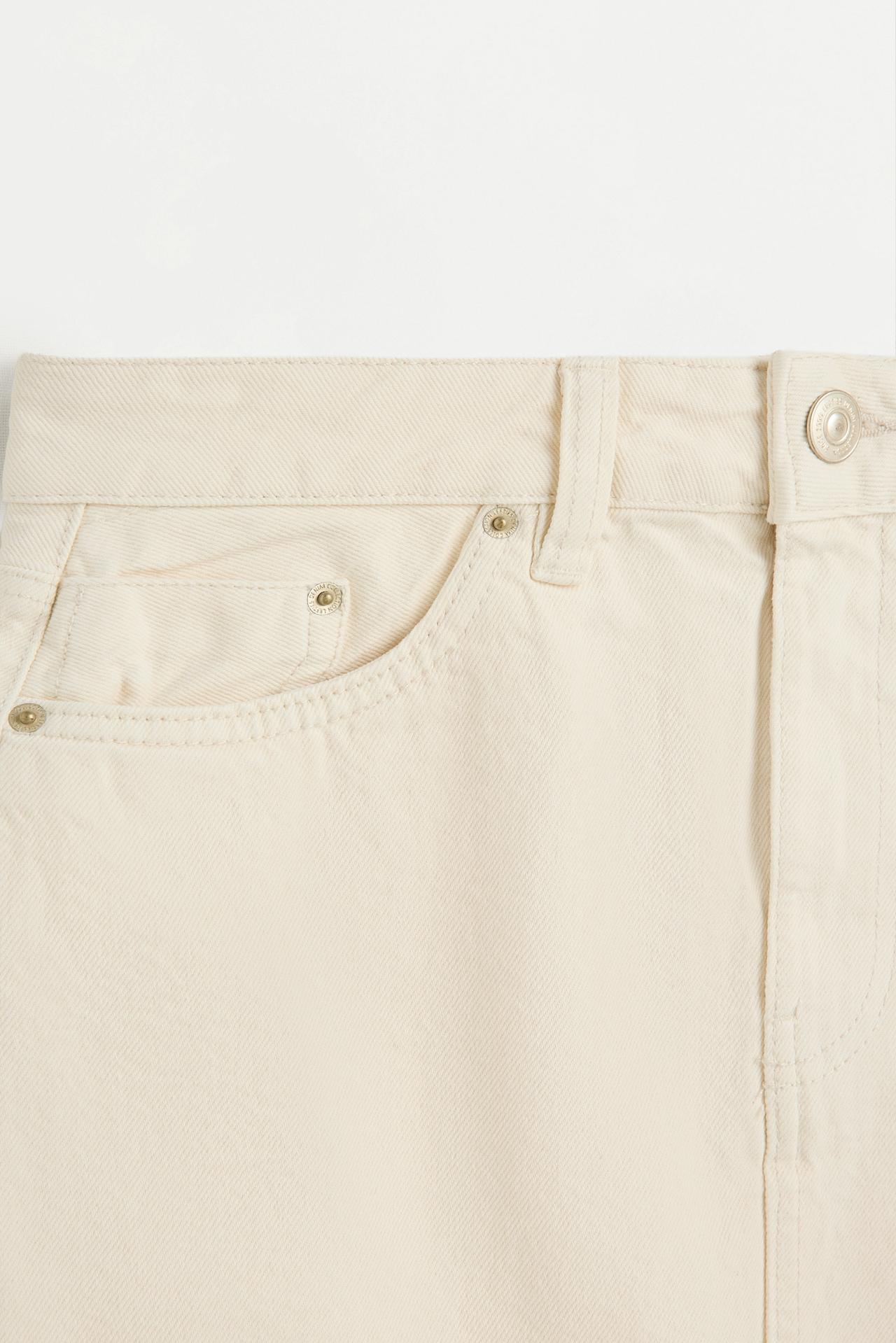 Basic denim skirt — TAN