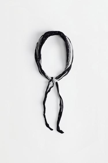 Printed bandana — WHITE/BLACK 1