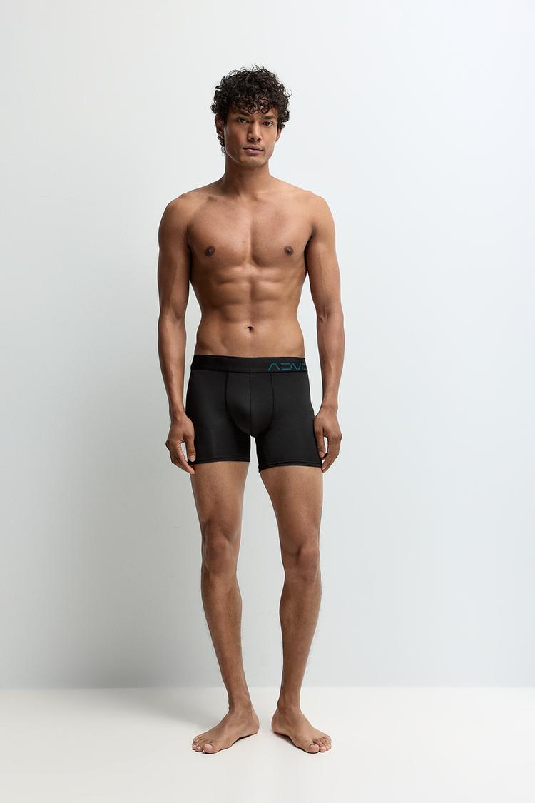 3-pack of long performance boxers — BLUE