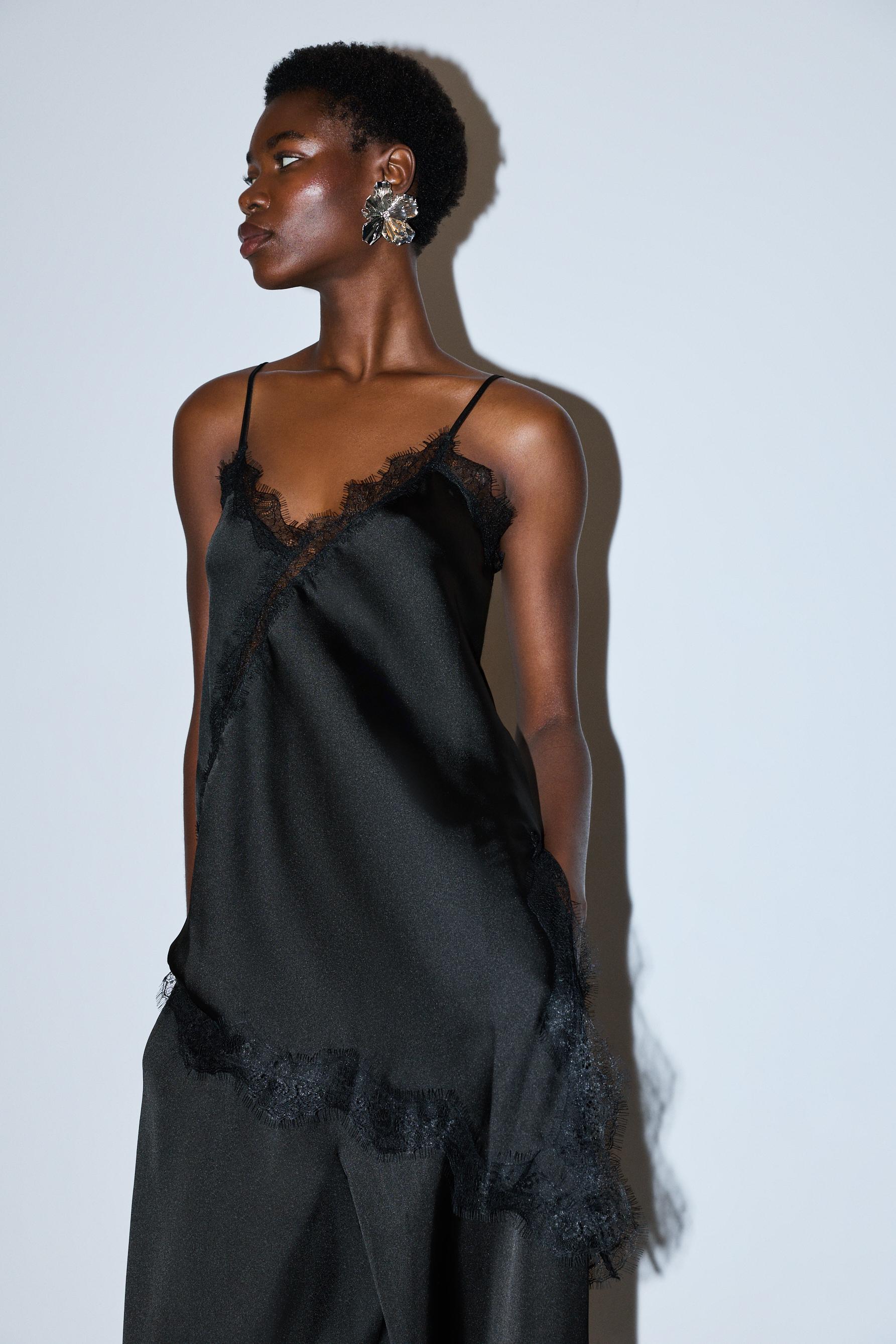 Top lencero bajo asimétrico