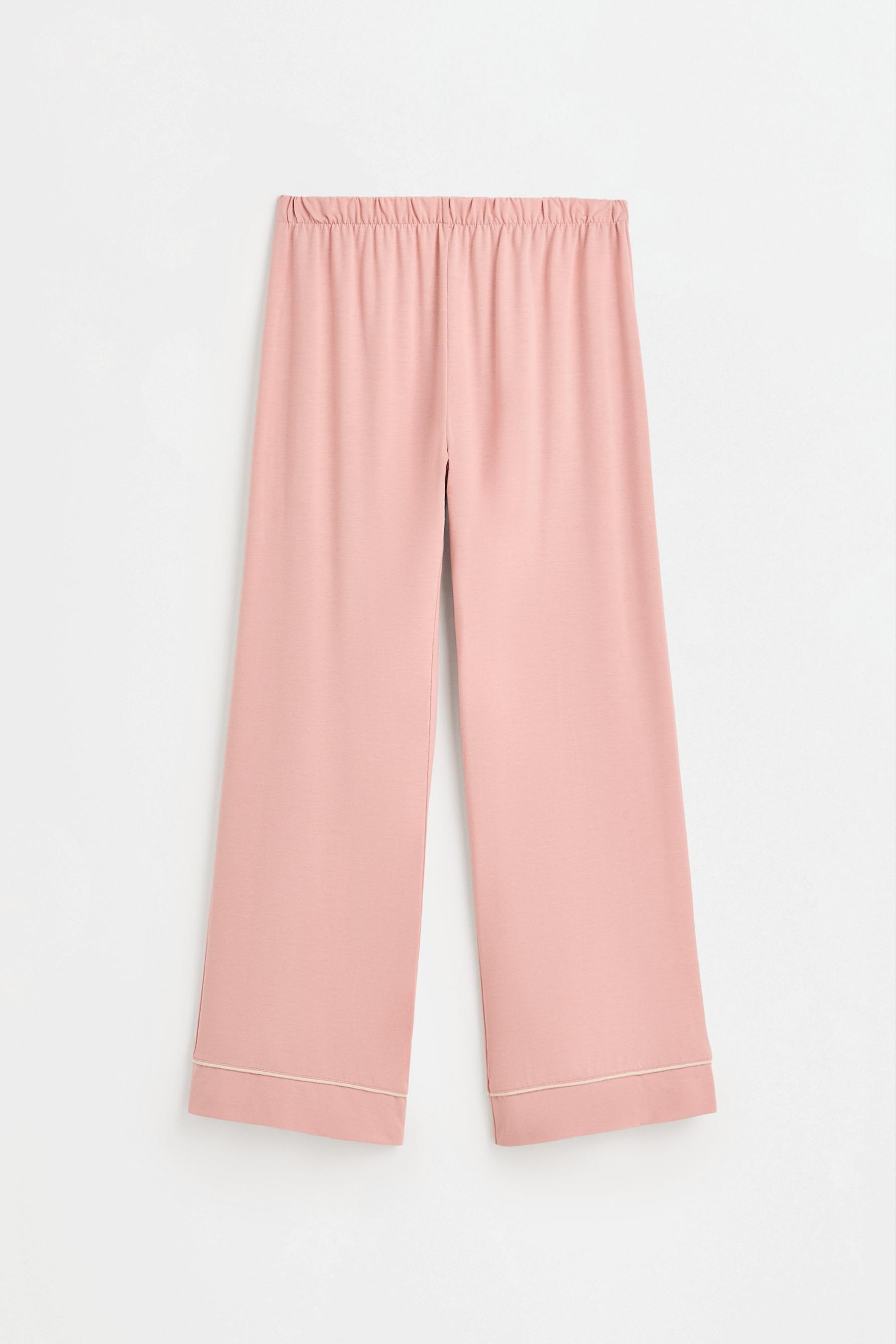 Long shirt-style pyjamas — PASTEL PINK