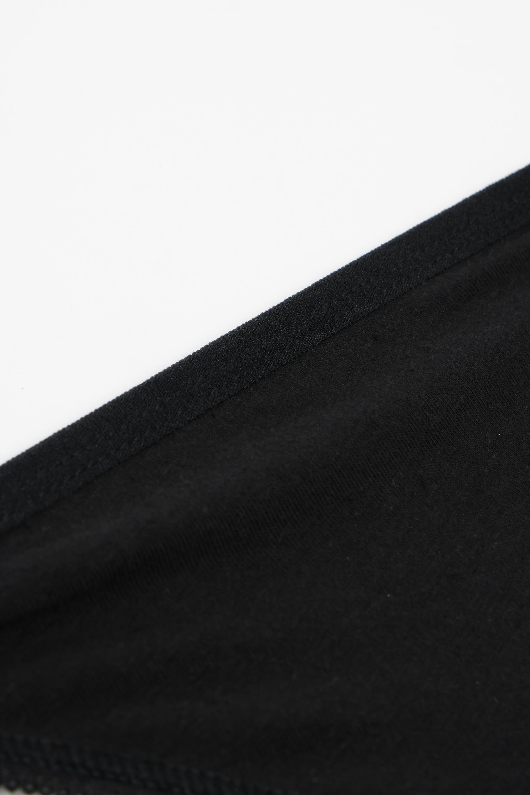 5-pack of thongs — BLACK