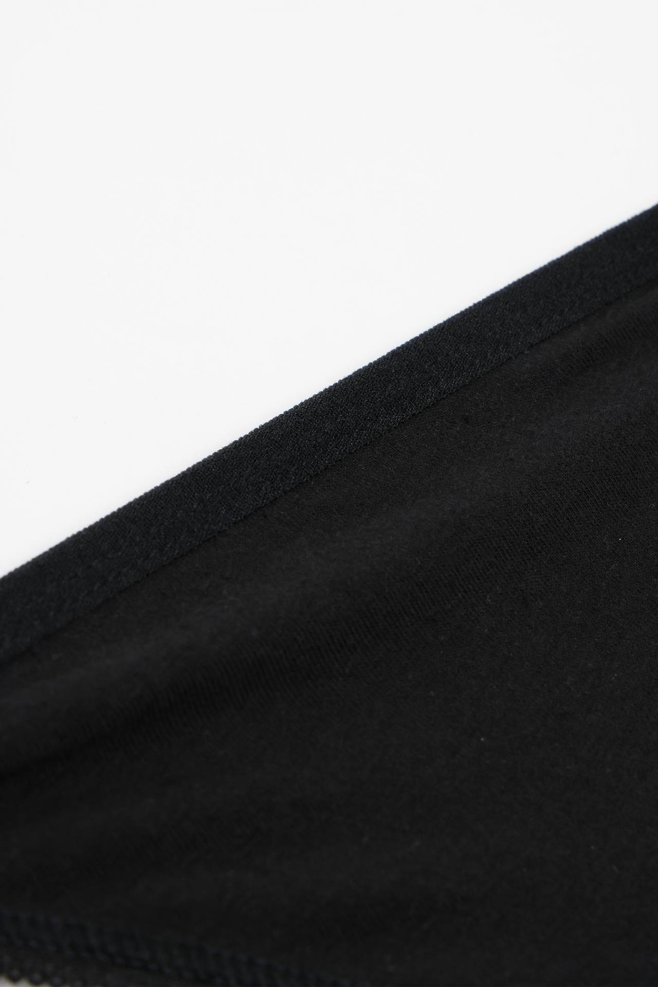 5-pack of thongs — BLACK