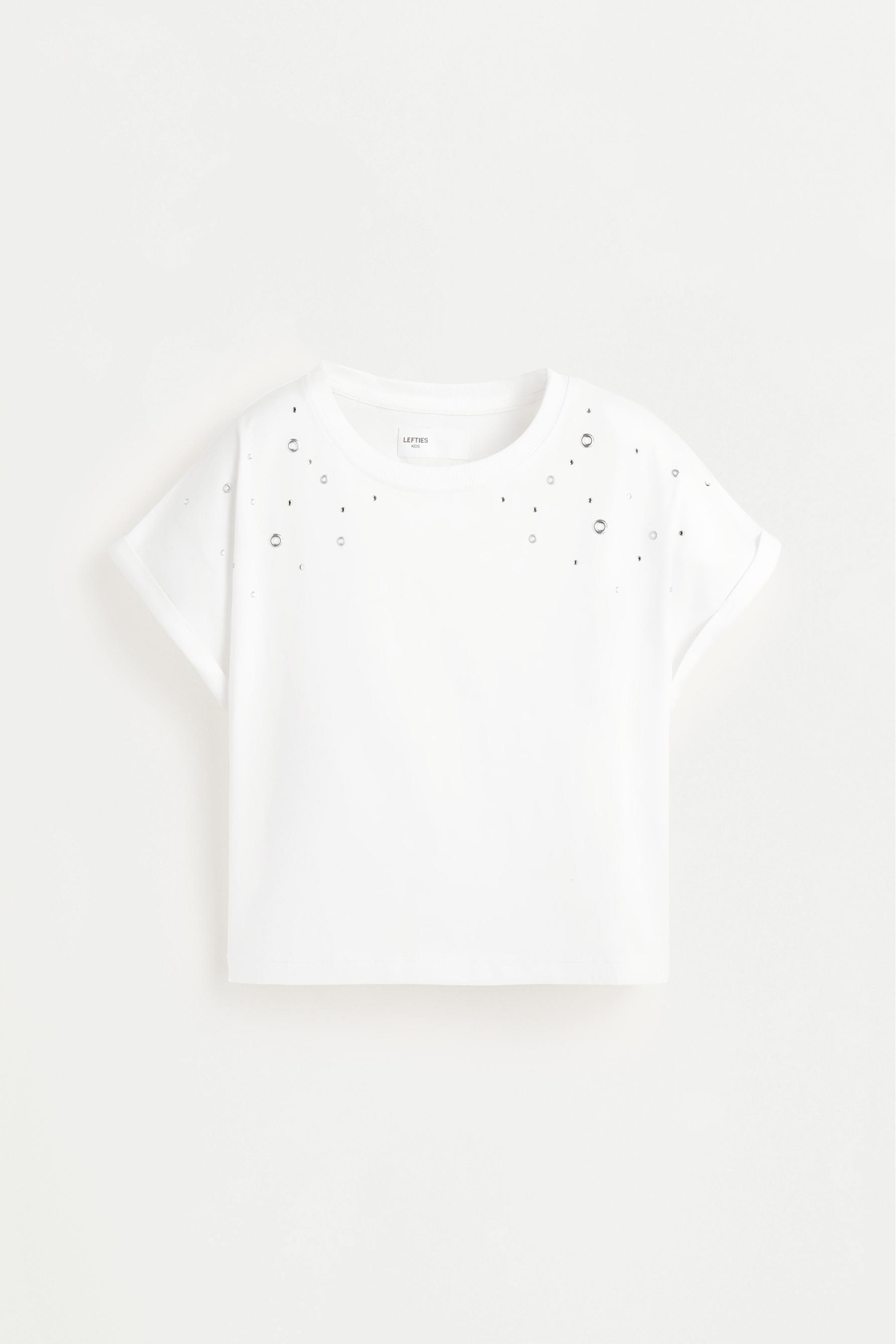 Stud and ring T-shirt — OFF WHITE