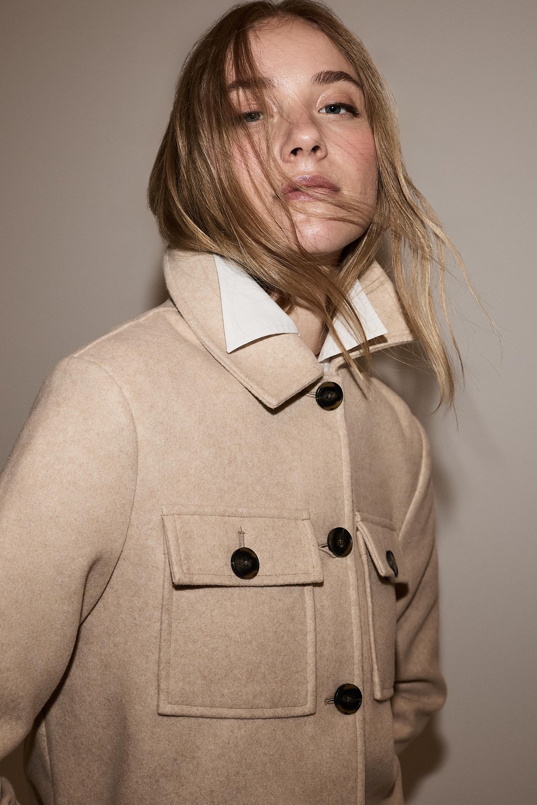 Felt jacket — SAND MARL