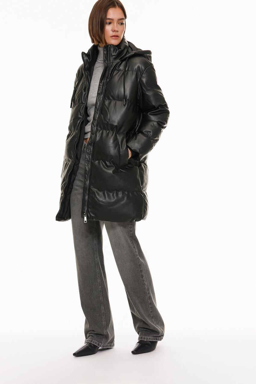 Capucha Chamarra Gris Mujer Chaqueta Acolchada Abrigo Acolchado