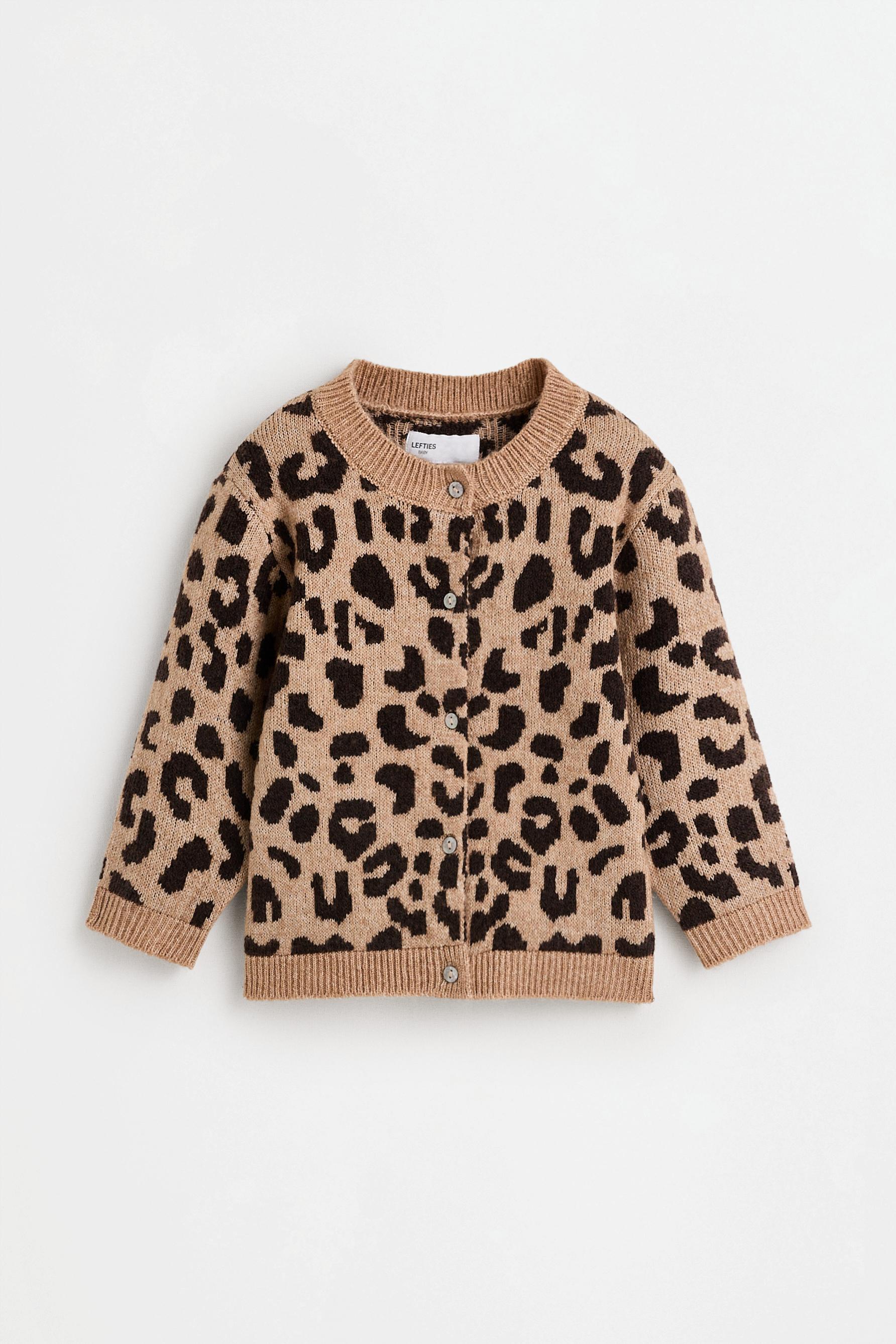 Chaqueta punto animal print