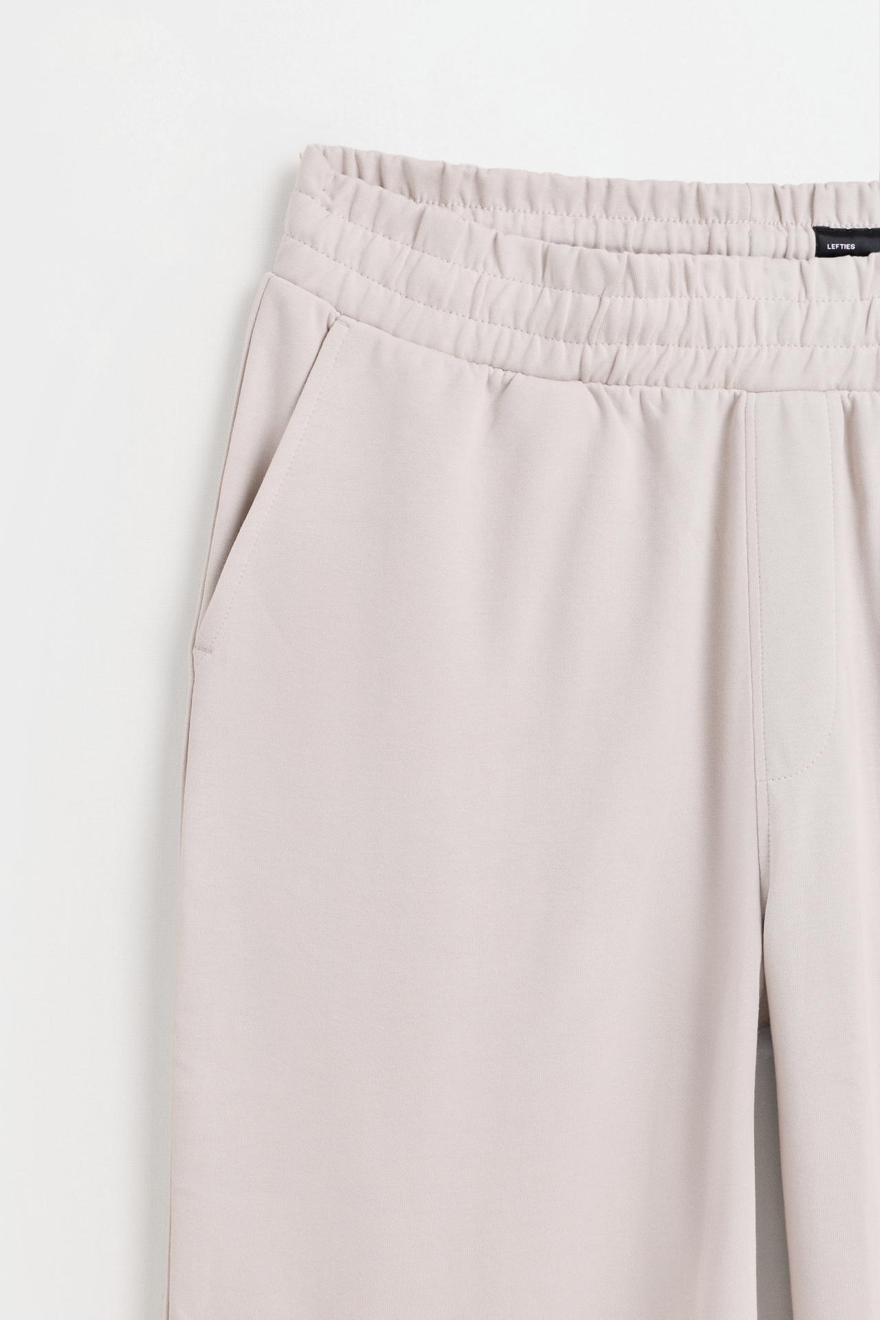 Interlock baggy trousers — PALE GREY