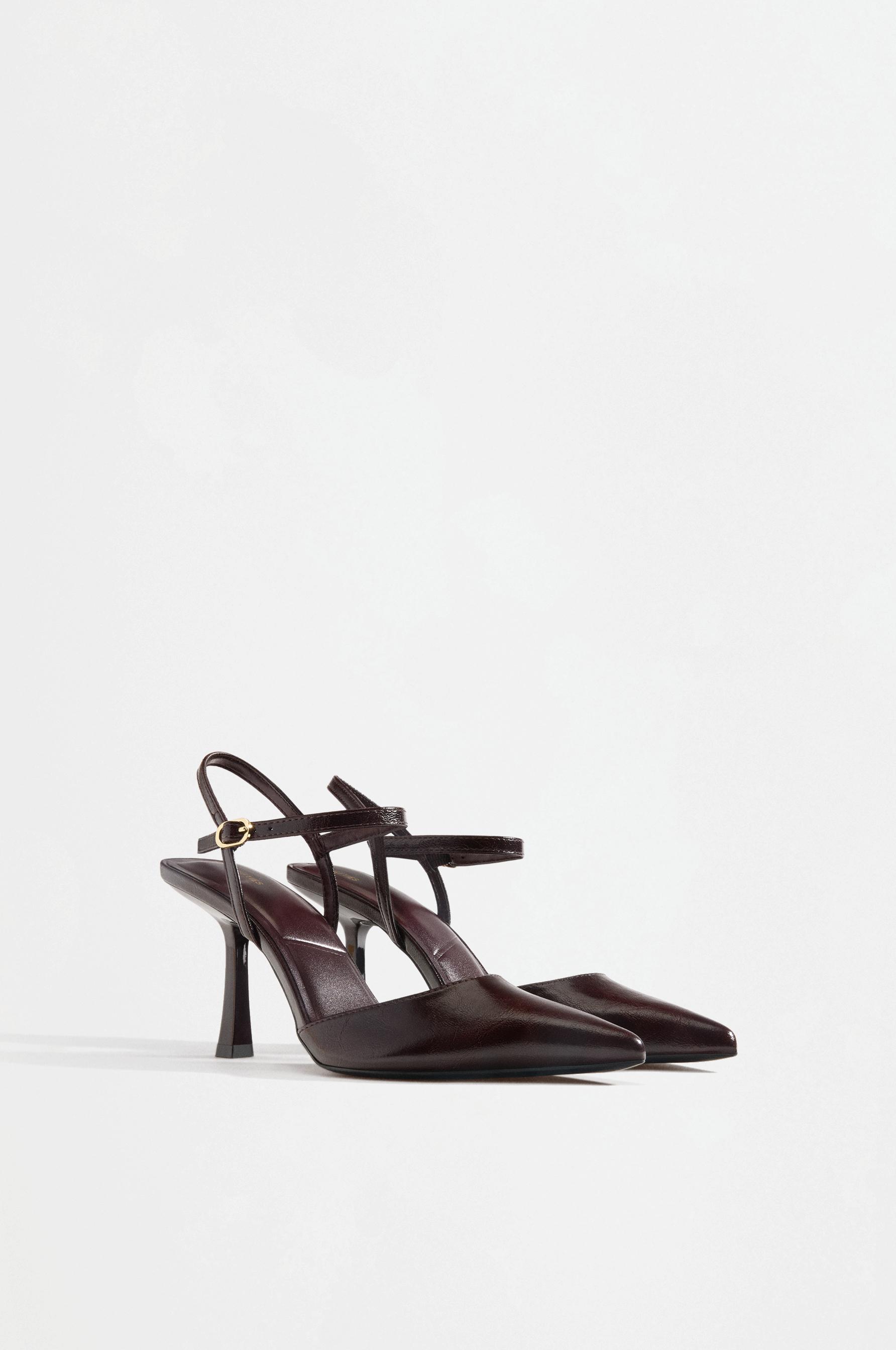 High-heel shoes — BURGUNDY