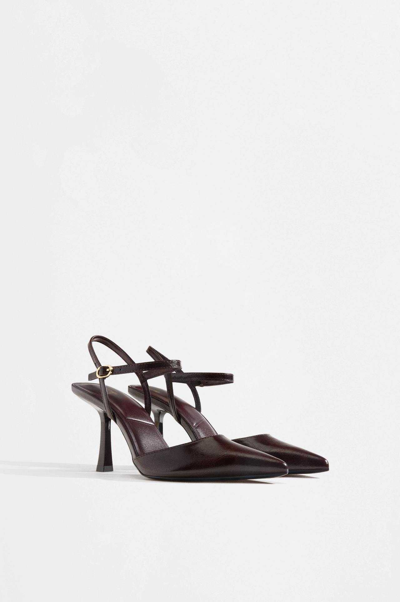 High-heel shoes — BURGUNDY