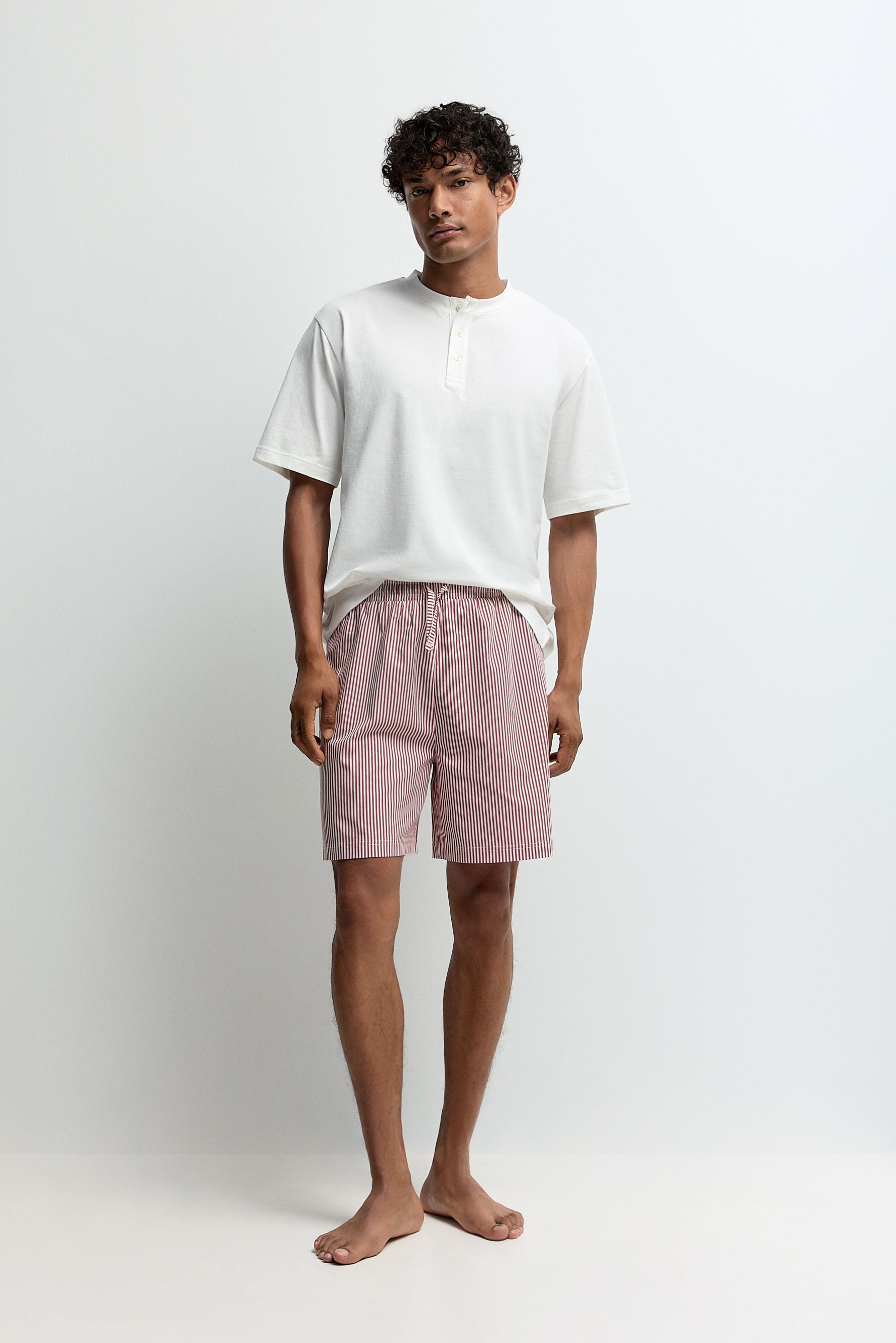 Short henley pyjamas — OFF WHITE