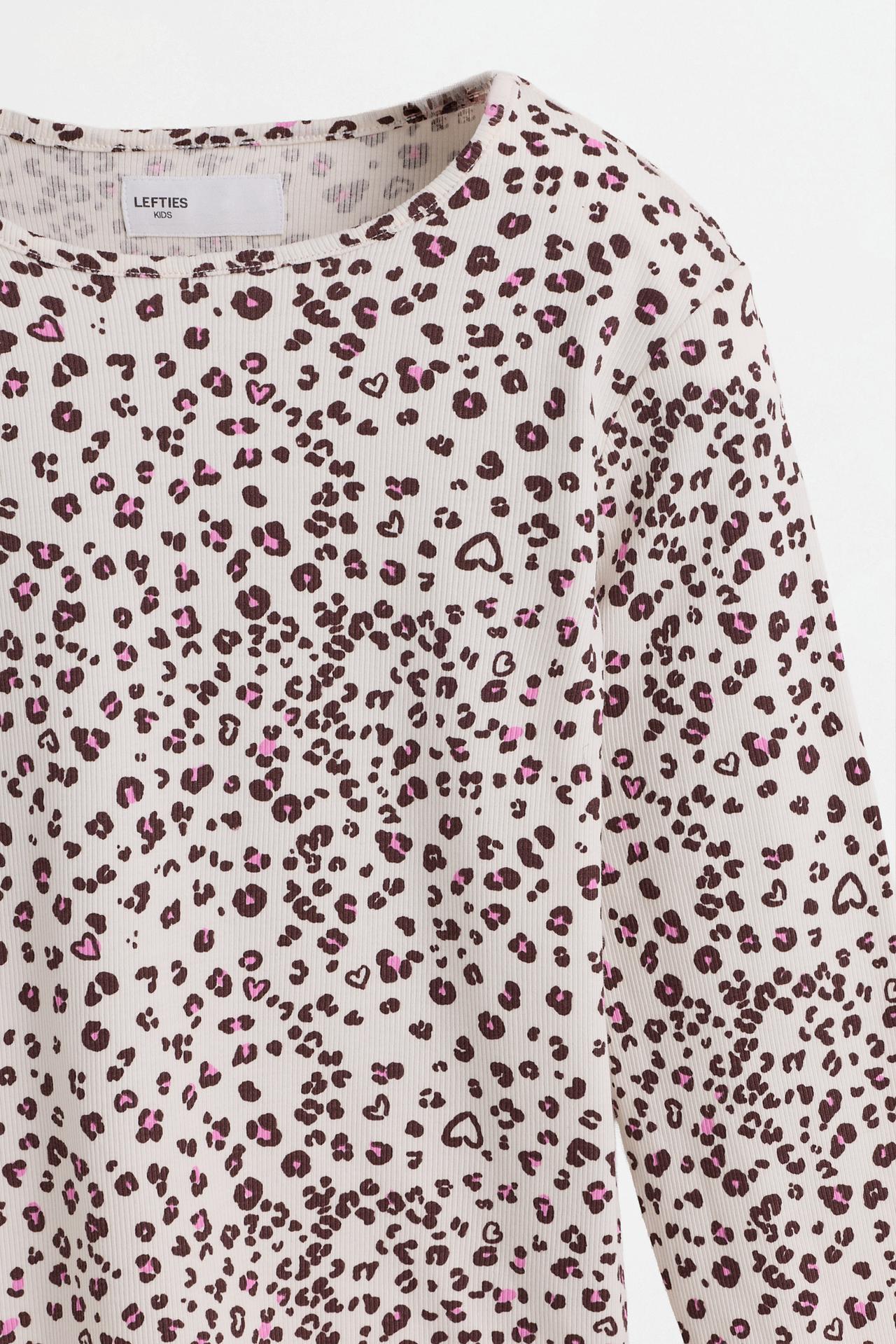 Ribbed animal print pyjamas — LEOPARD PRINT