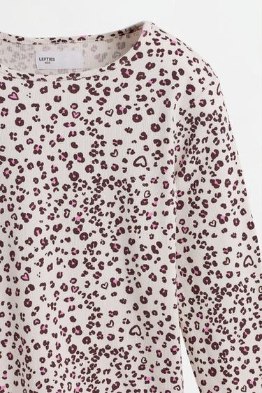 Ribbed animal print pyjamas — LEOPARD PRINT 4