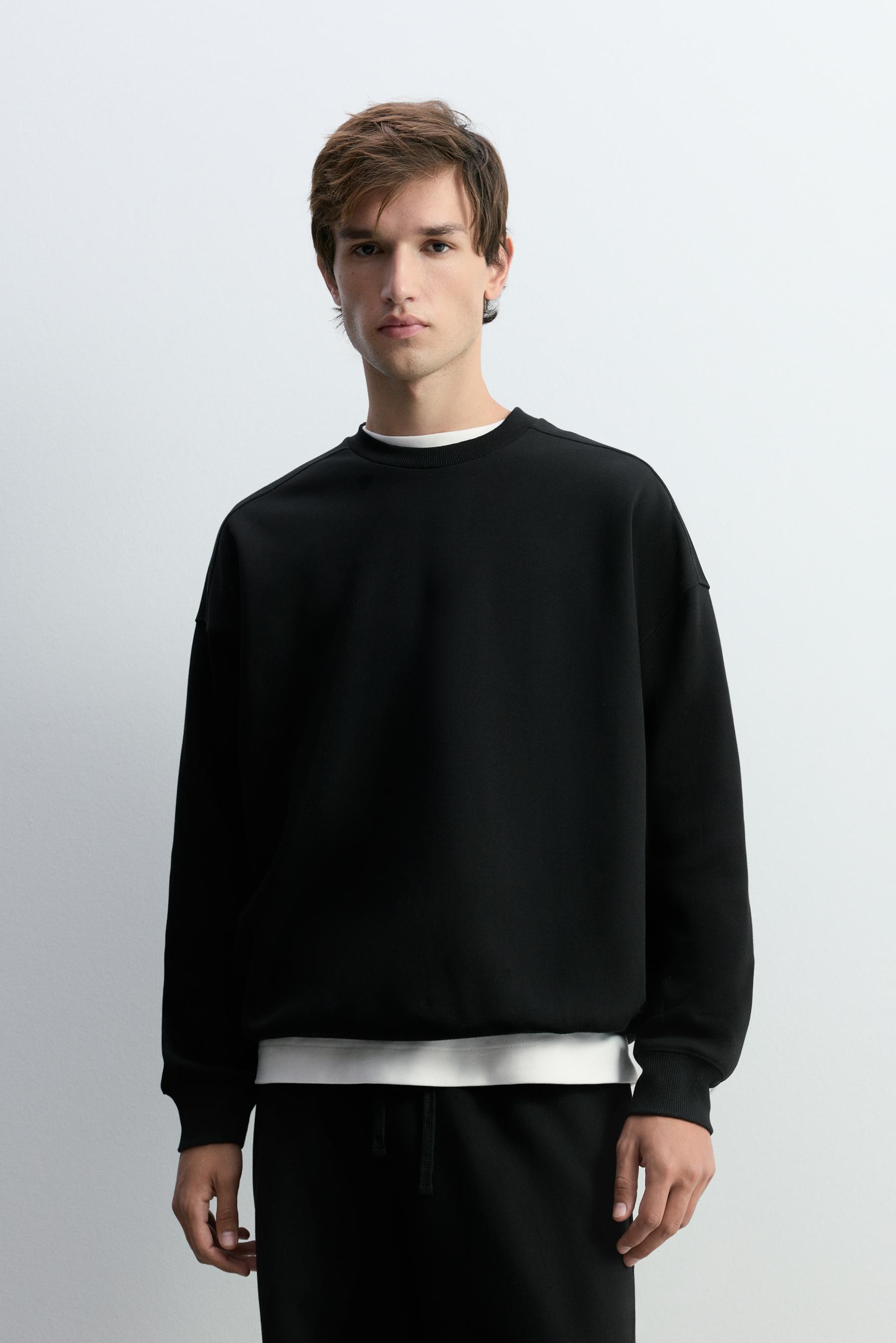 Sudadera interlock oversize