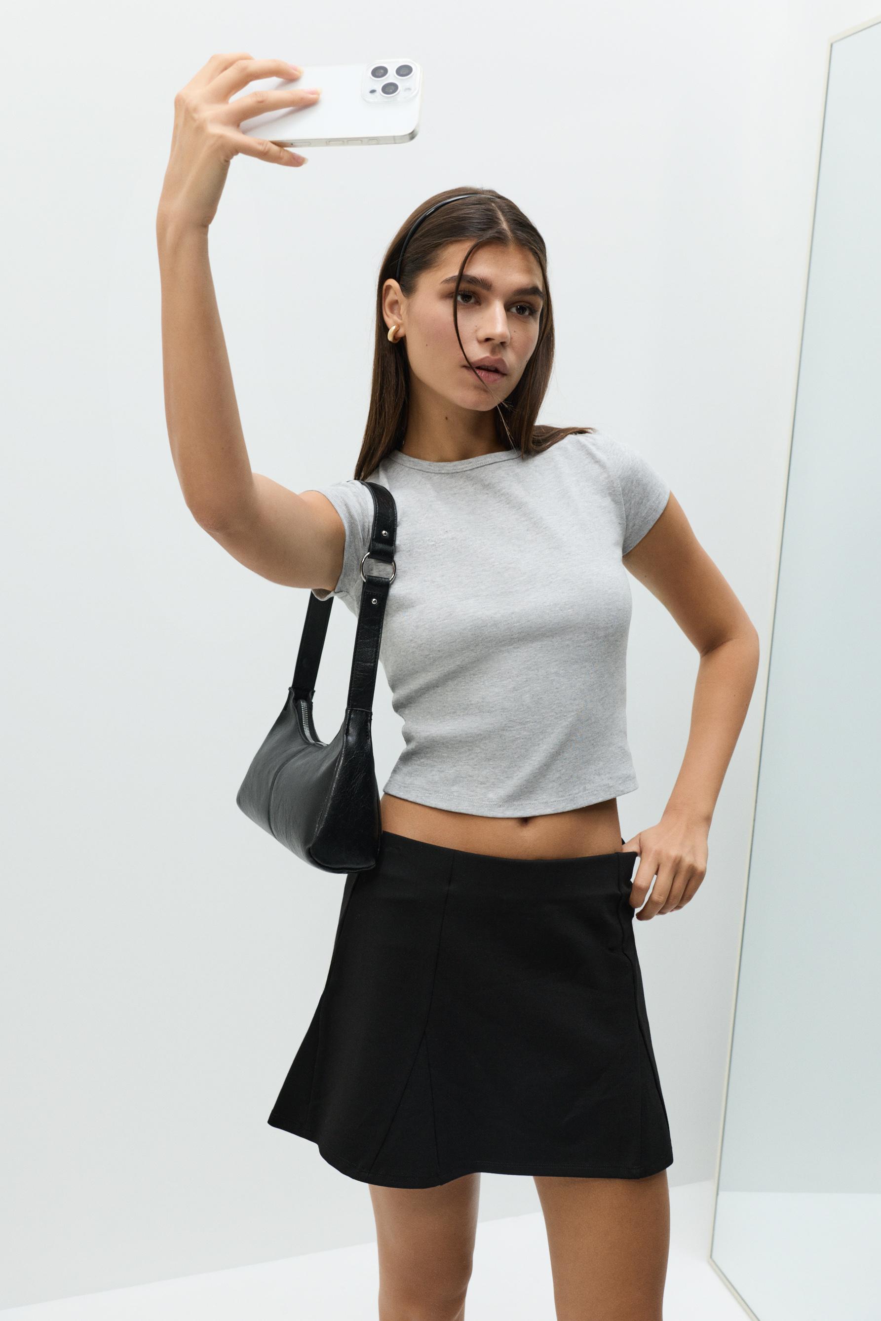 Basic T-shirt — GREY MARL
