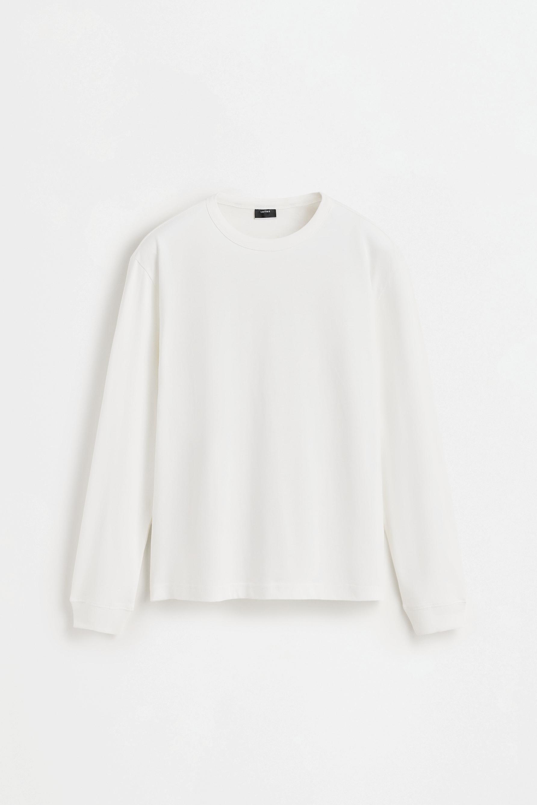Medium-weight jersey long sleeve T-shirt — OFF WHITE